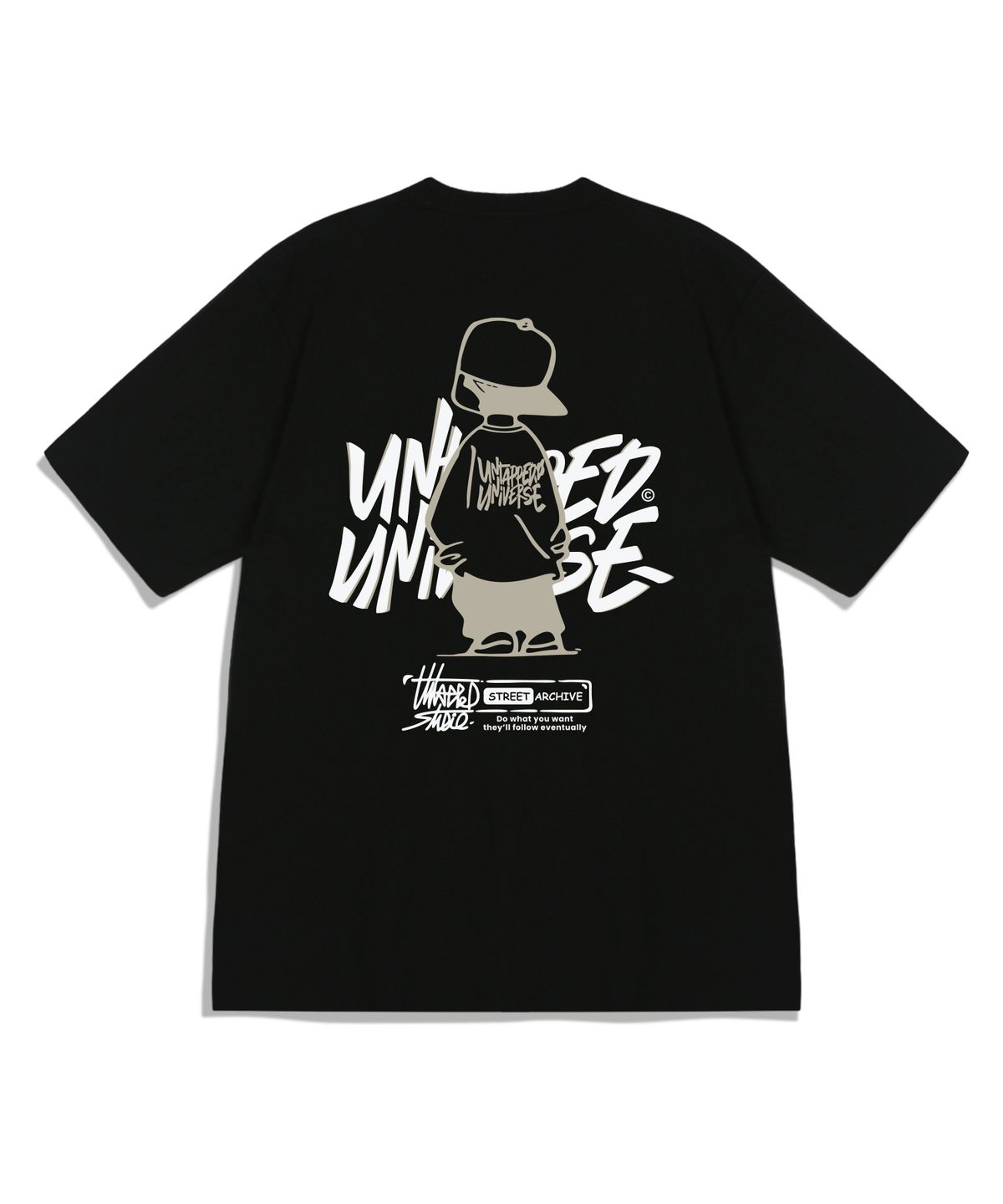 언탭트 스튜디오(UNTAPPED STUDIO) Urban Youth 퓨어 코튼 오버핏 반팔 티셔츠 8COLOR