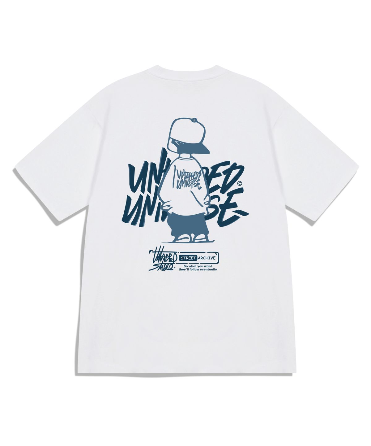 언탭트 스튜디오(UNTAPPED STUDIO) Urban Youth 퓨어 코튼 오버핏 반팔 티셔츠 8COLOR