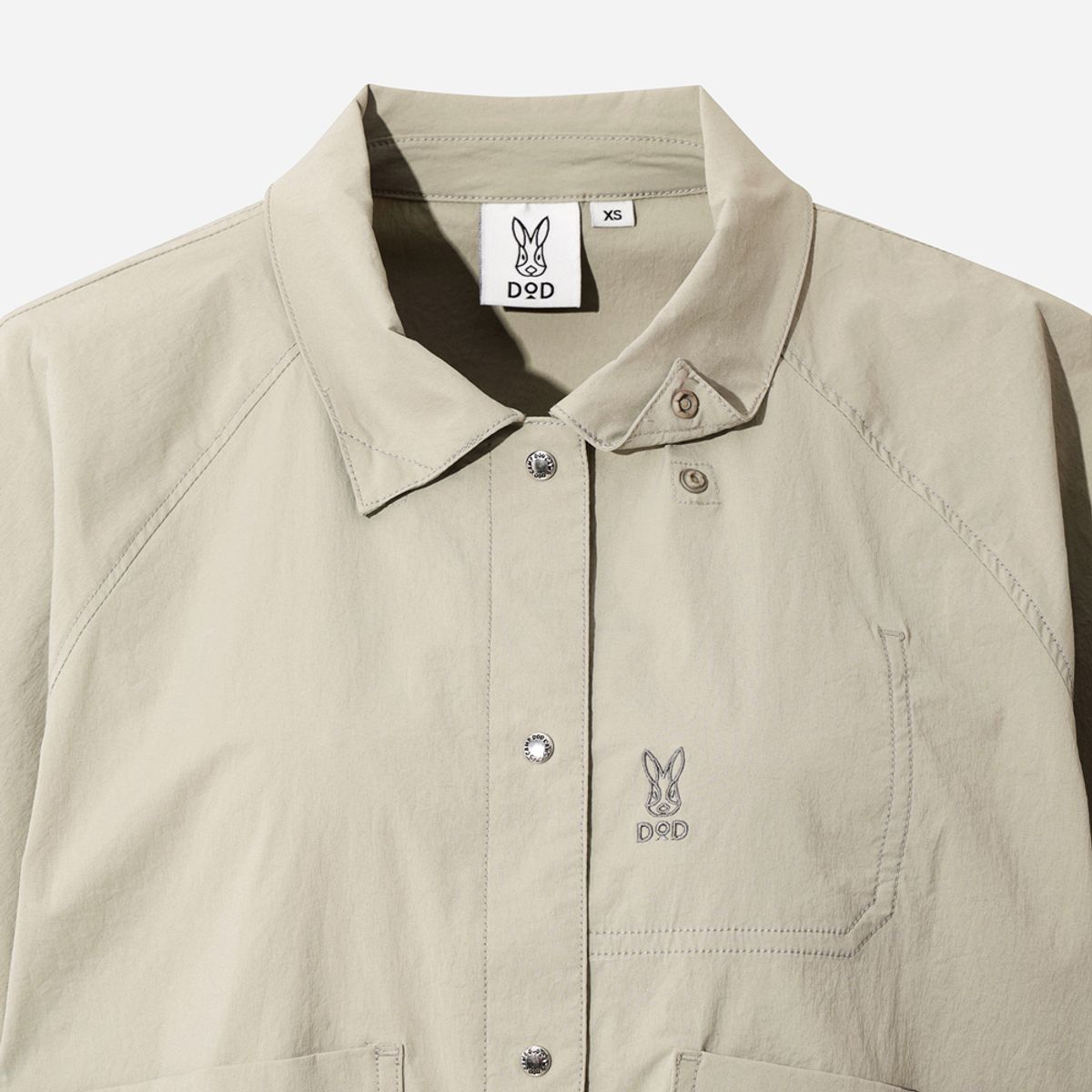 디오디(DOD) 여성) 스루스루 반팔 셔츠(BEIGE)