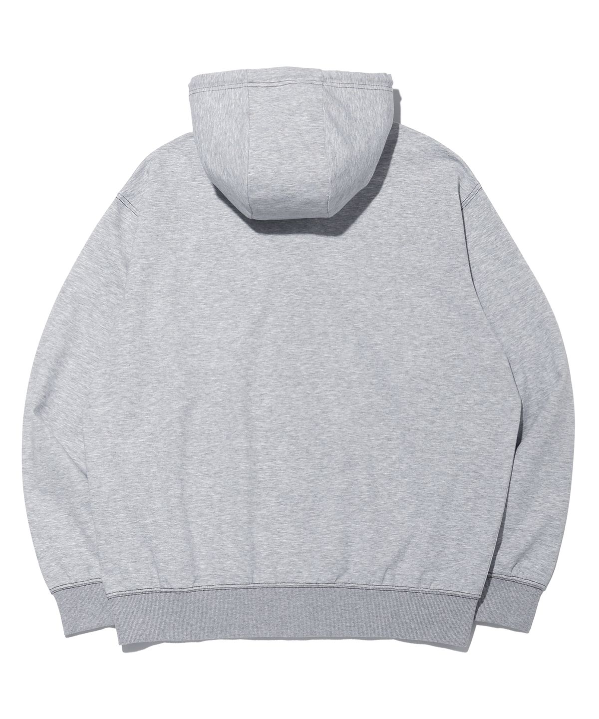 펜듈럼(PENDULUM) 아치형 로고 스티치 배색 후드집업 LQ7TU429_MELANGE GREY