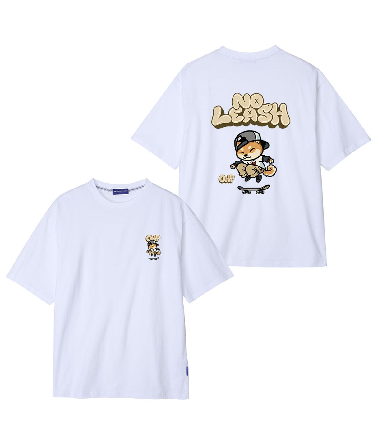 원헌드레드퍼센트(OHP) OHPxHARMONIA4 목줄없는시바 세미오버 반팔티6