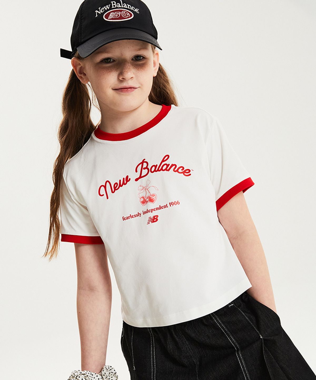 뉴발란스 키즈(NEWBALANCEKIDS) NBgC Cherry Blossom_아동 링거 반팔티 NK9EG2771G39