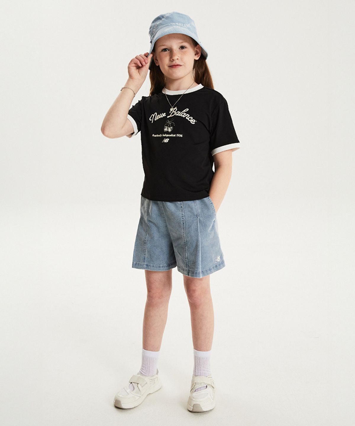 뉴발란스 키즈(NEWBALANCEKIDS) NBgC Cherry Blossom_아동 링거 반팔티 NK9EG2771G19