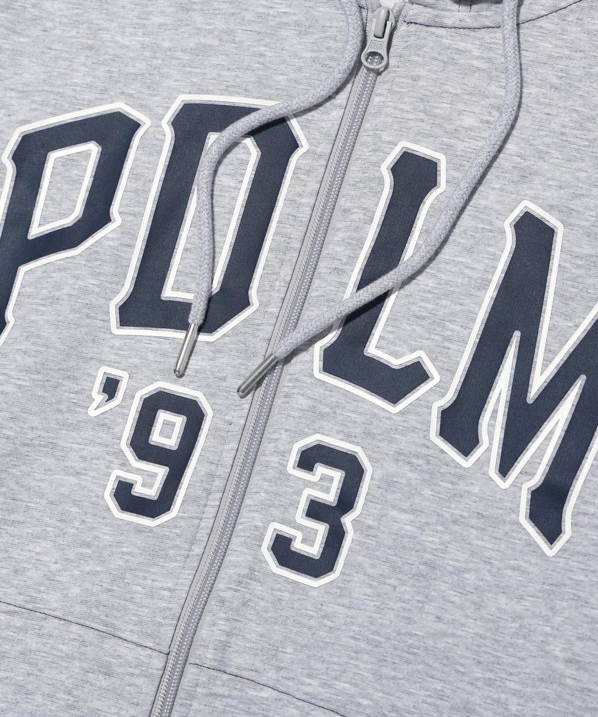펜듈럼(PENDULUM) 아치형 로고 스티치 배색 후드집업 LQ7TU429_GREY