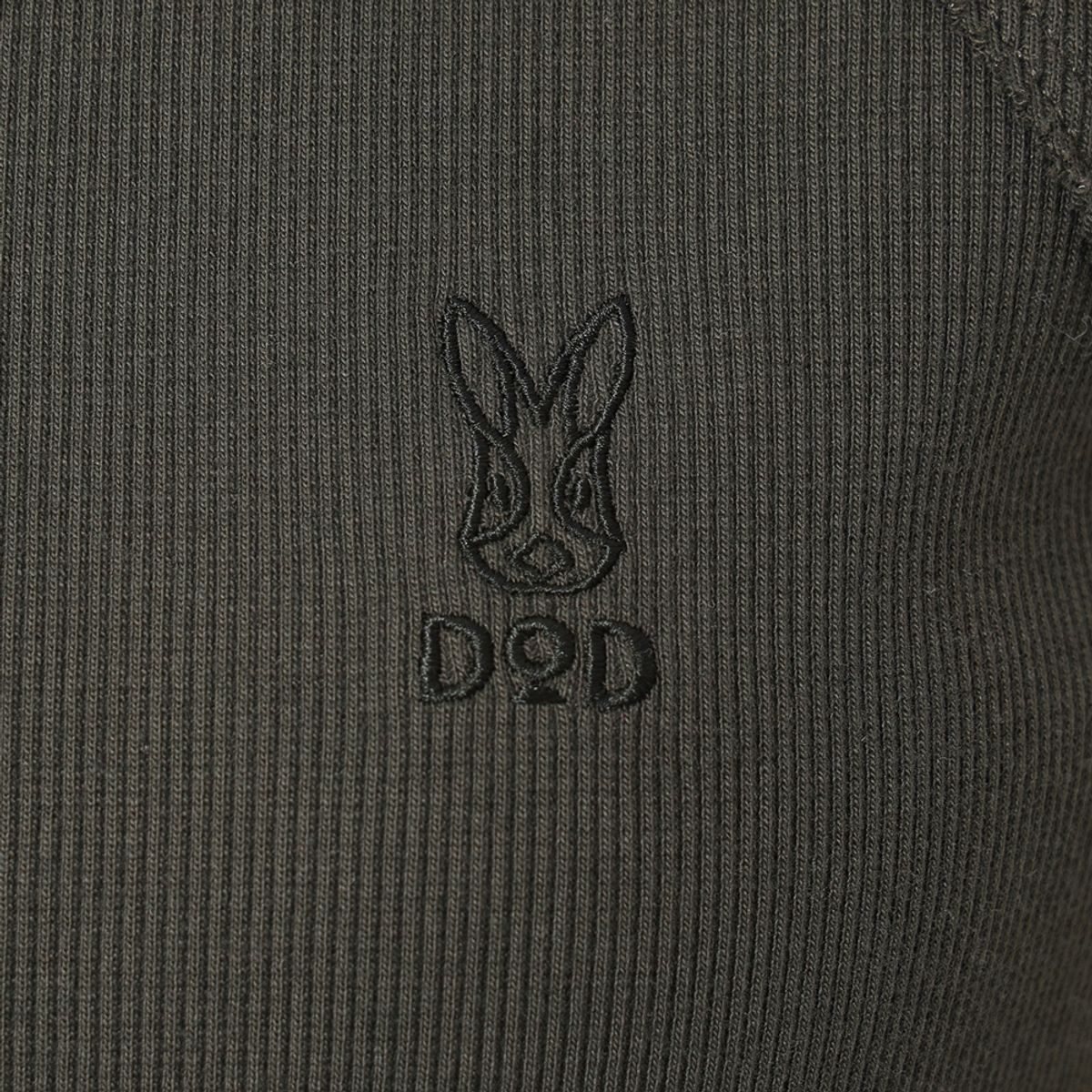 디오디(DOD) 여성) 골지 슬리브리스 티셔츠(BROWN)