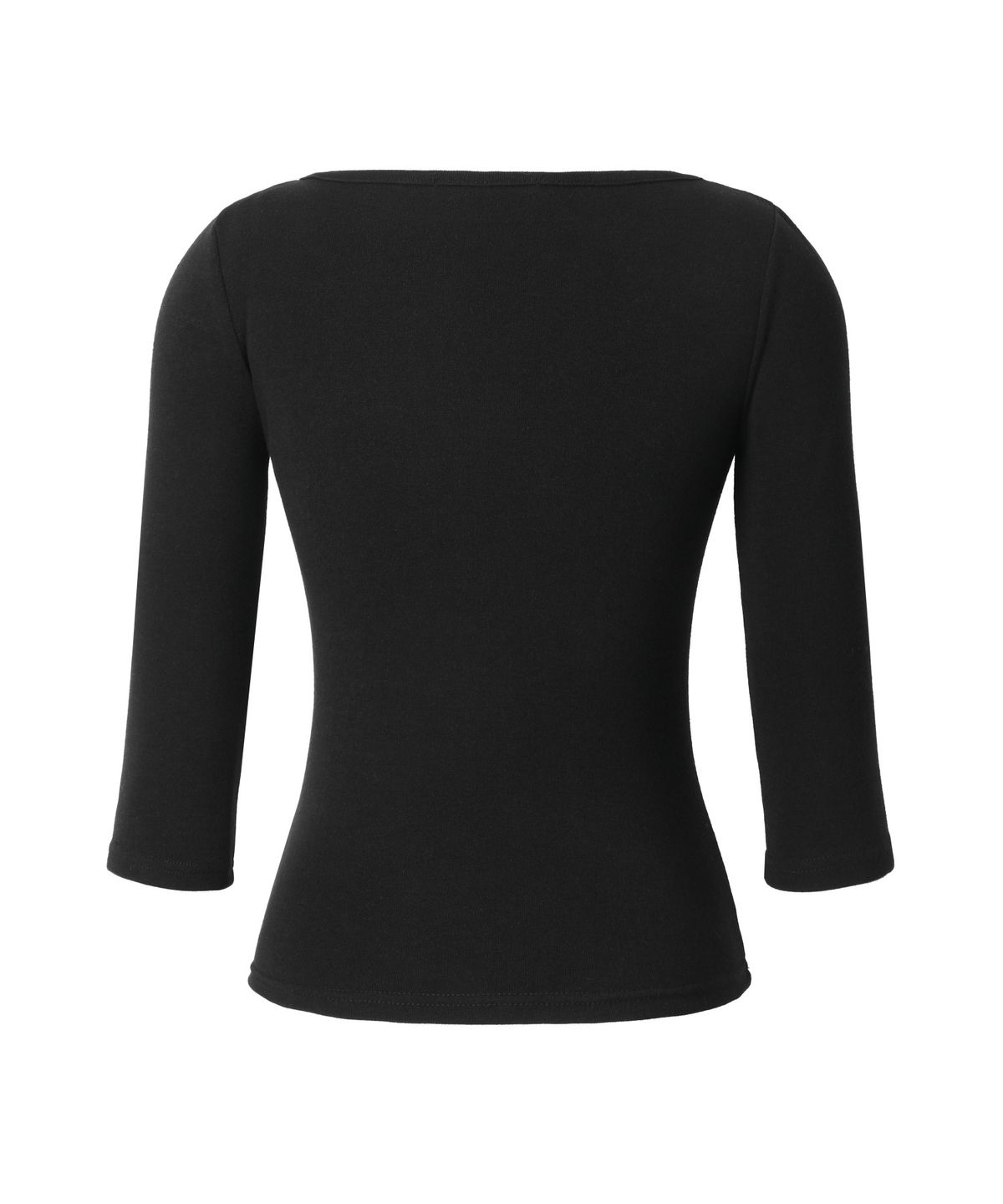 카키포인트(KHAKIPOINT) Muted Boat Neck Top (black)