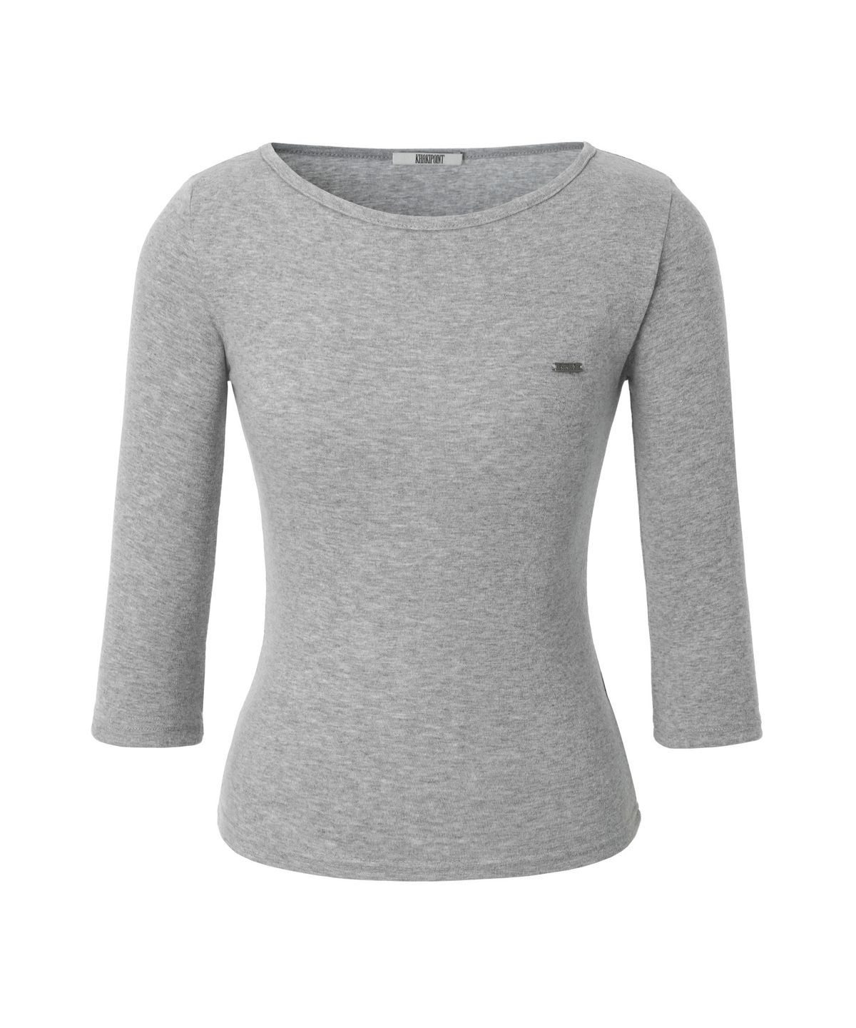 카키포인트(KHAKIPOINT) Muted Boat Neck Top (gray)