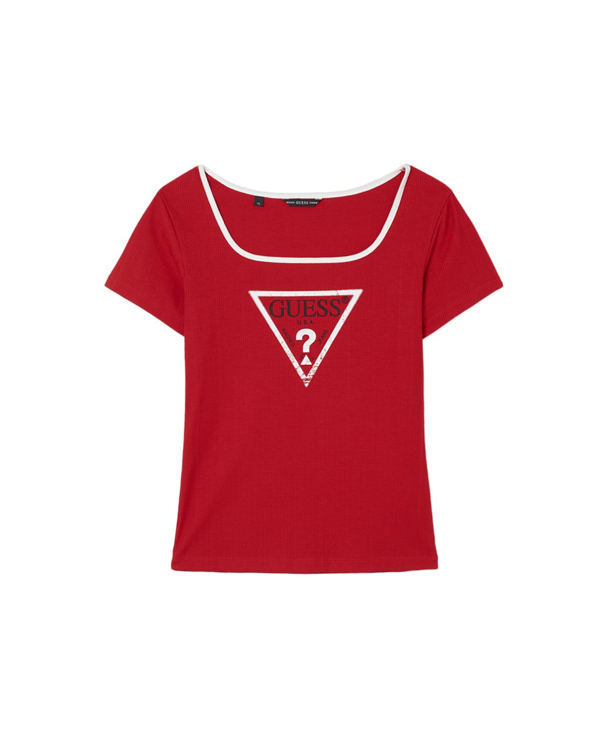 게스(GUESS) 5color 여성 스퀘어넥 티셔츠 YQ2K2433