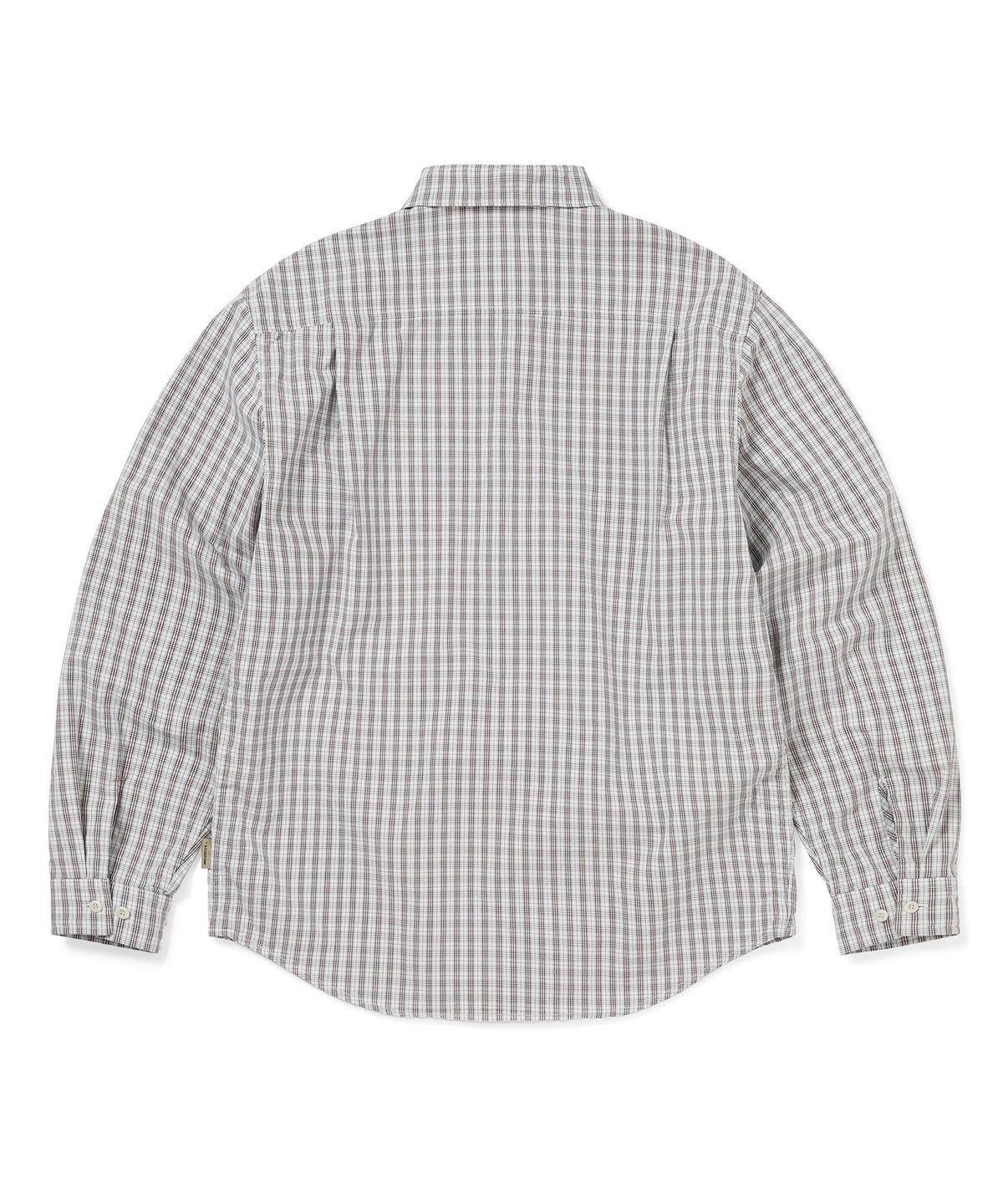 디스이즈네버댓(THISISNEVERTHAT) GD Lightning Bear Check Shirt Off White