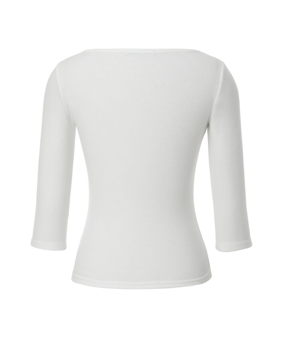 카키포인트(KHAKIPOINT) Muted Boat Neck Top (white)