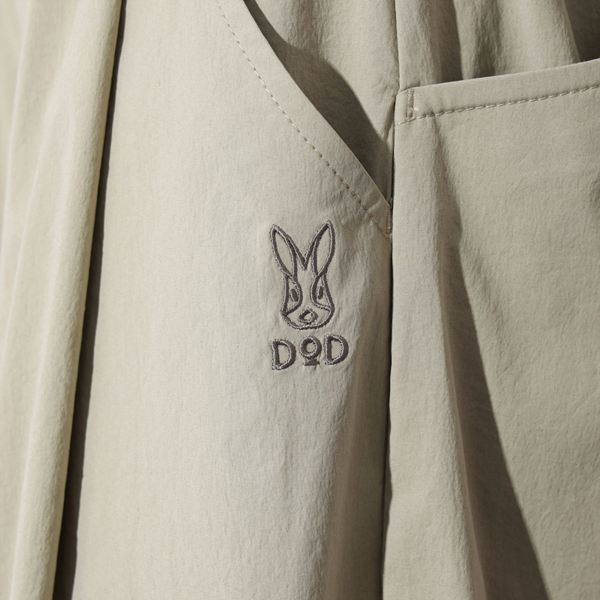 디오디(DOD) 여성) 스루스루 세미오버핏 7부 팬츠(BEIGE)
