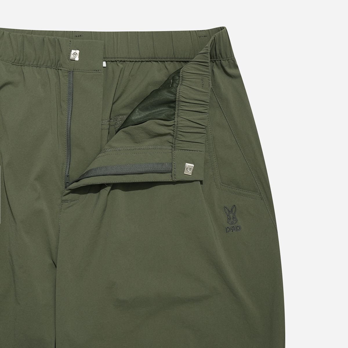 디오디(DOD) 스루스루 세미오버핏 7부 팬츠(KHAKI)