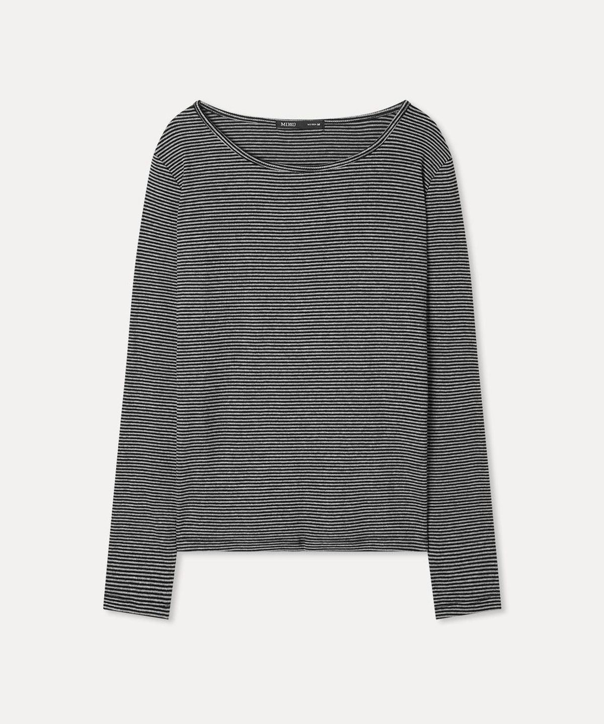 미쏘(MIXXO) 베이직 골지 티셔츠_MIWLWG91QA