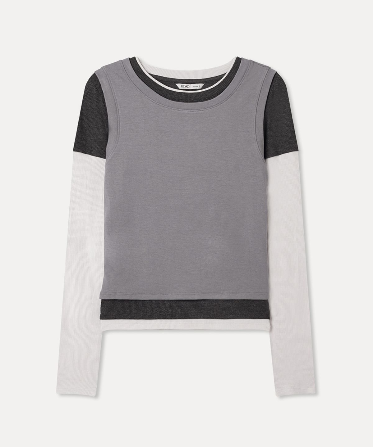 미쏘(MIXXO) 레이어드 긴팔 티셔츠_MIWLWG429A