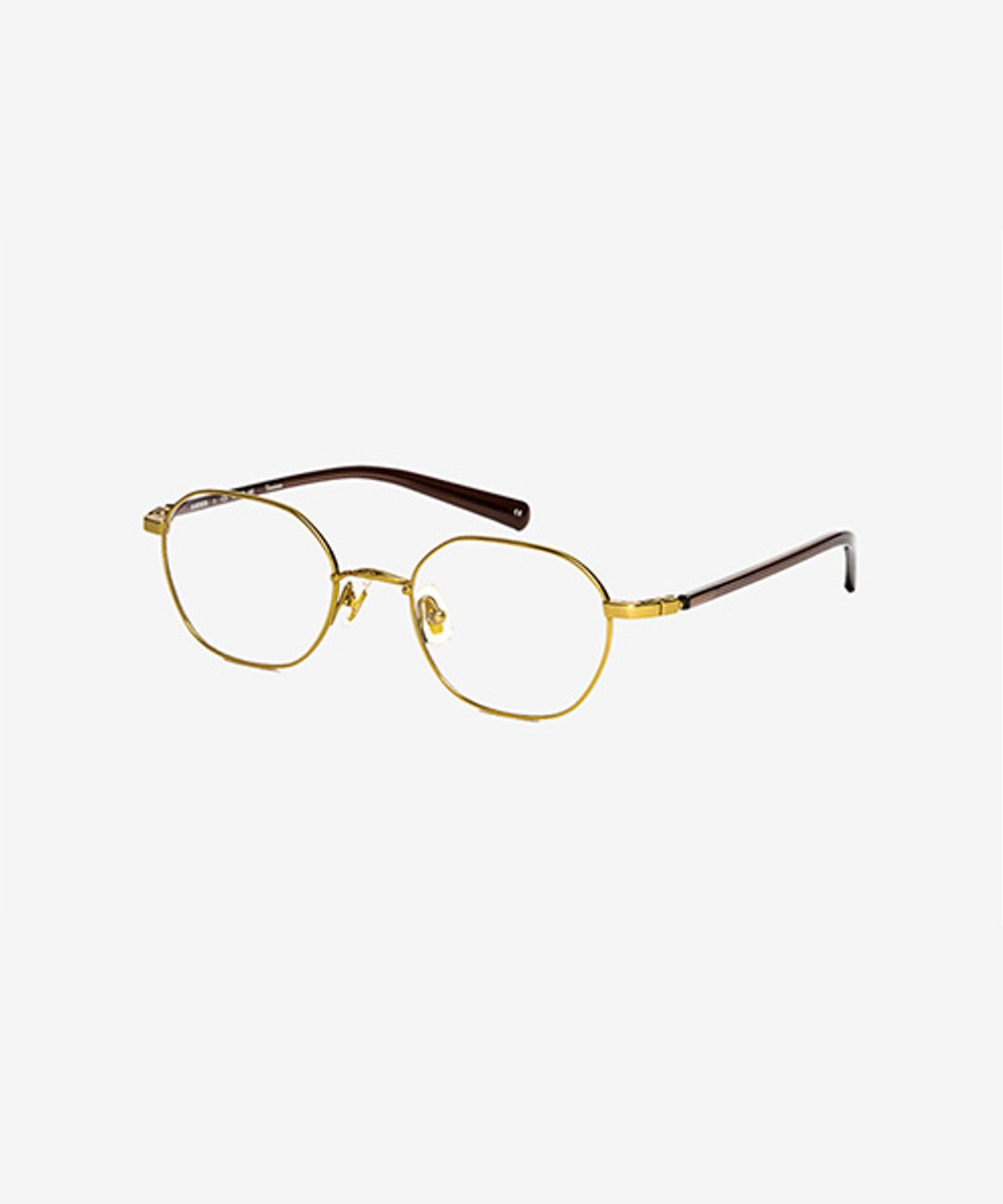 테츠오 아이웨어(TETSUO EYEWEAR) AMBER(엠버) 안경테 C2 LIGHT GOLD