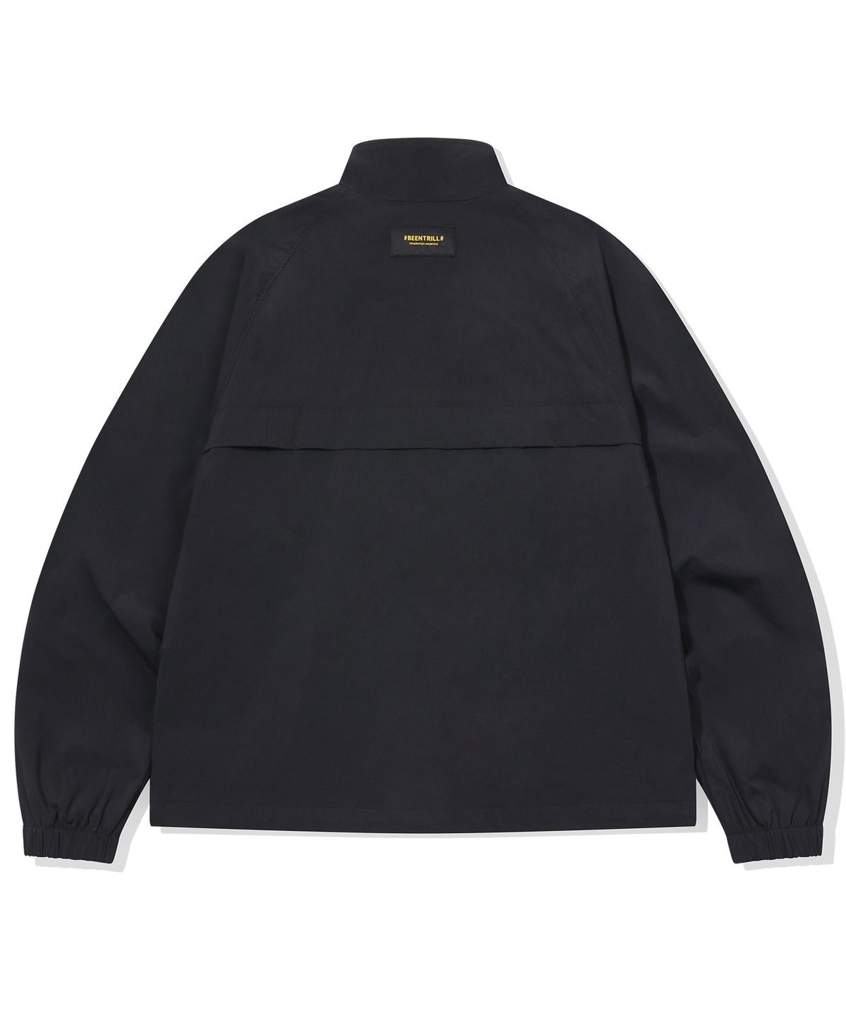 빈트릴(BEENTRILL) 우먼스 에센셜 로고 스트레치 우븐 트랙자켓(블랙)
