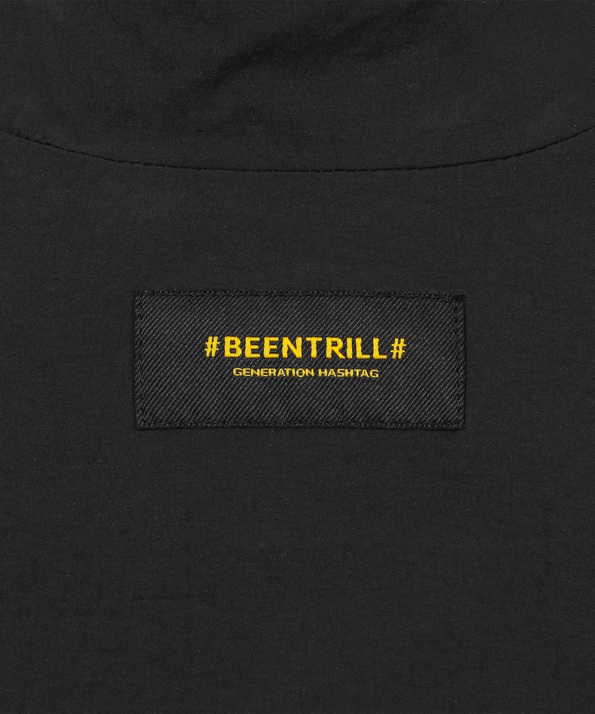 빈트릴(BEENTRILL) 우먼스 에센셜 로고 스트레치 우븐 트랙자켓(블랙)