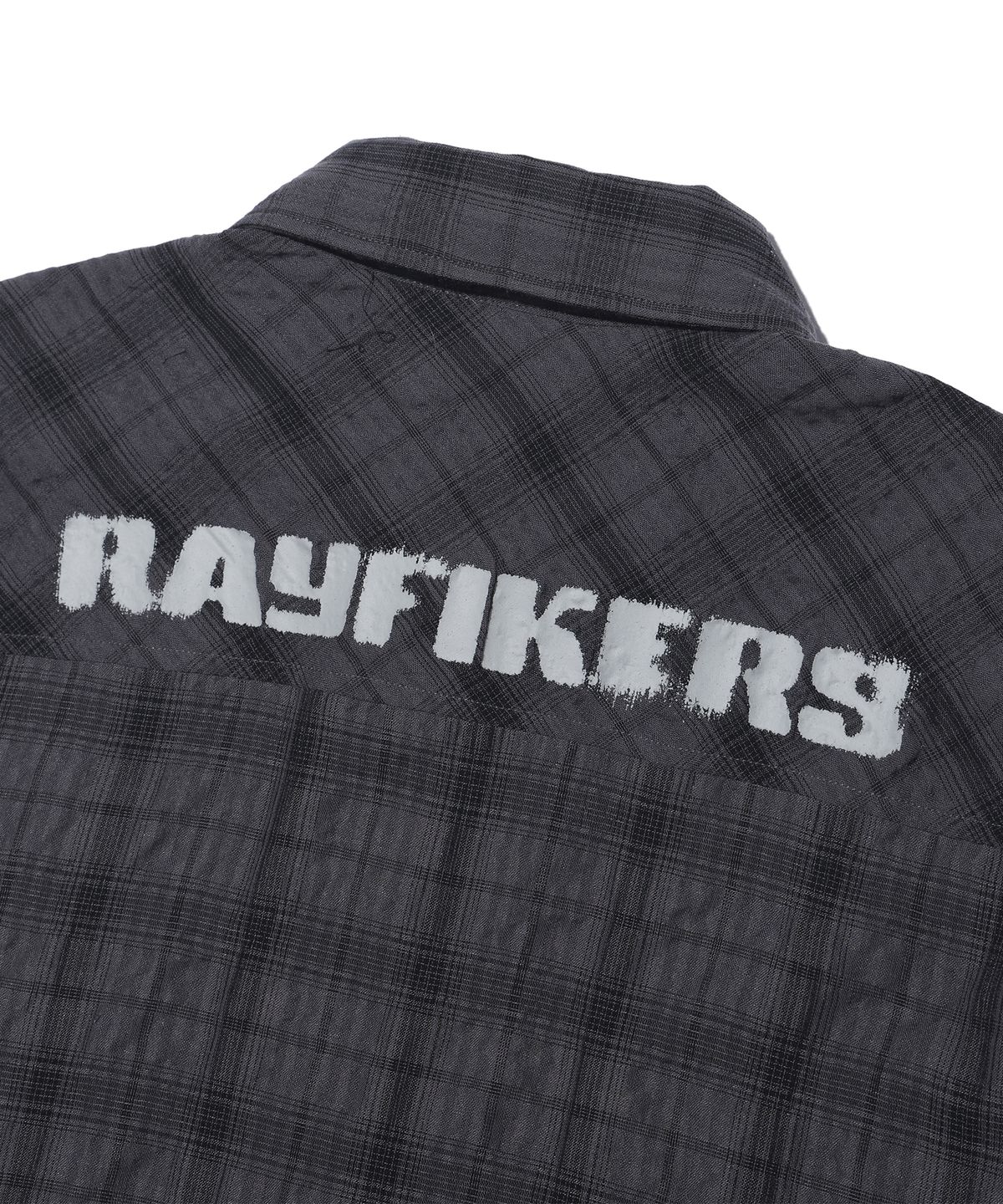 레이피커스(RAYFIKERS) 투 포켓 체크 숏 슬리브 셔츠 MQ2YU328_CHARCOAL