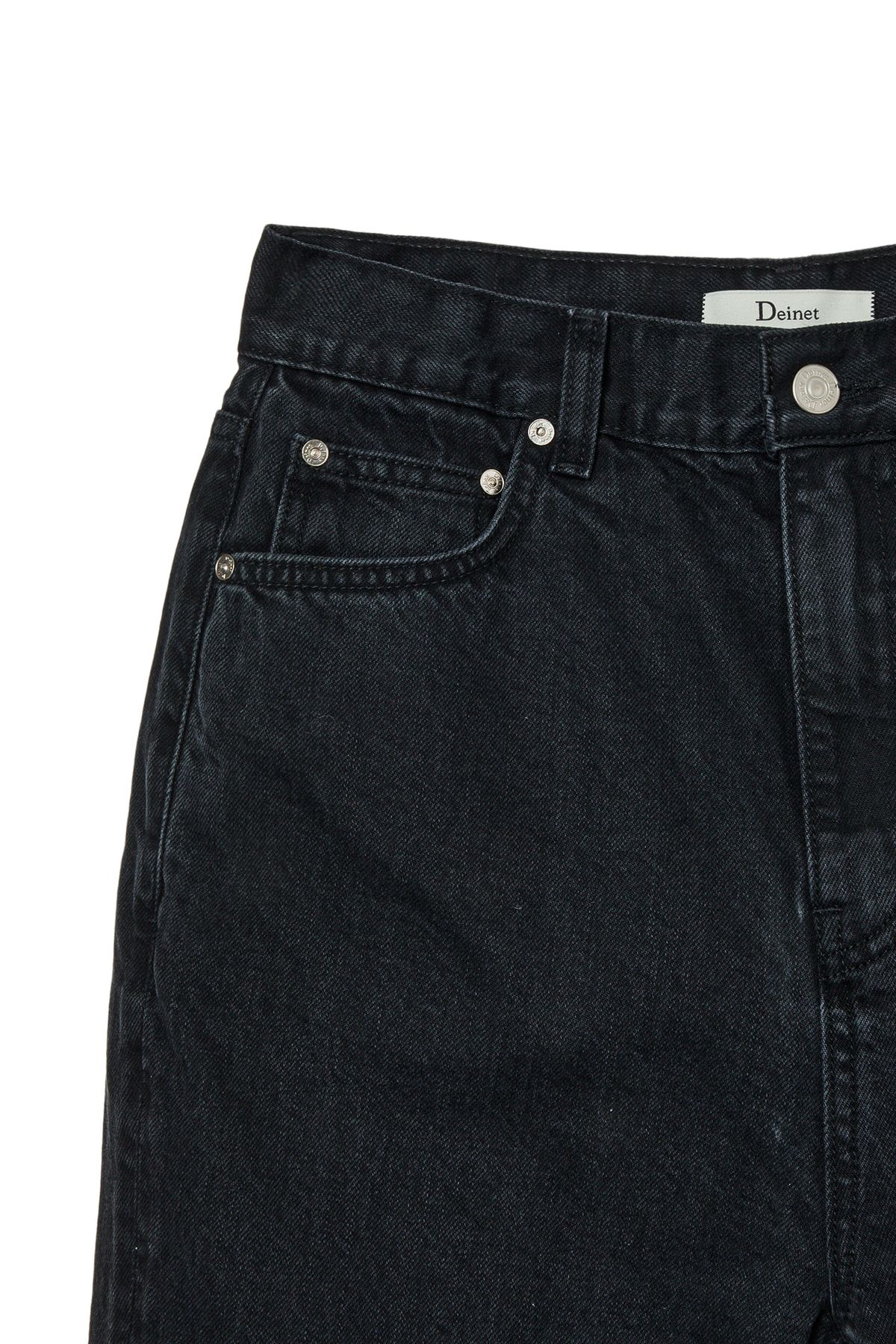 다이닛(DEINET) STRAIGHT DENIM PANTS IN BLACK
