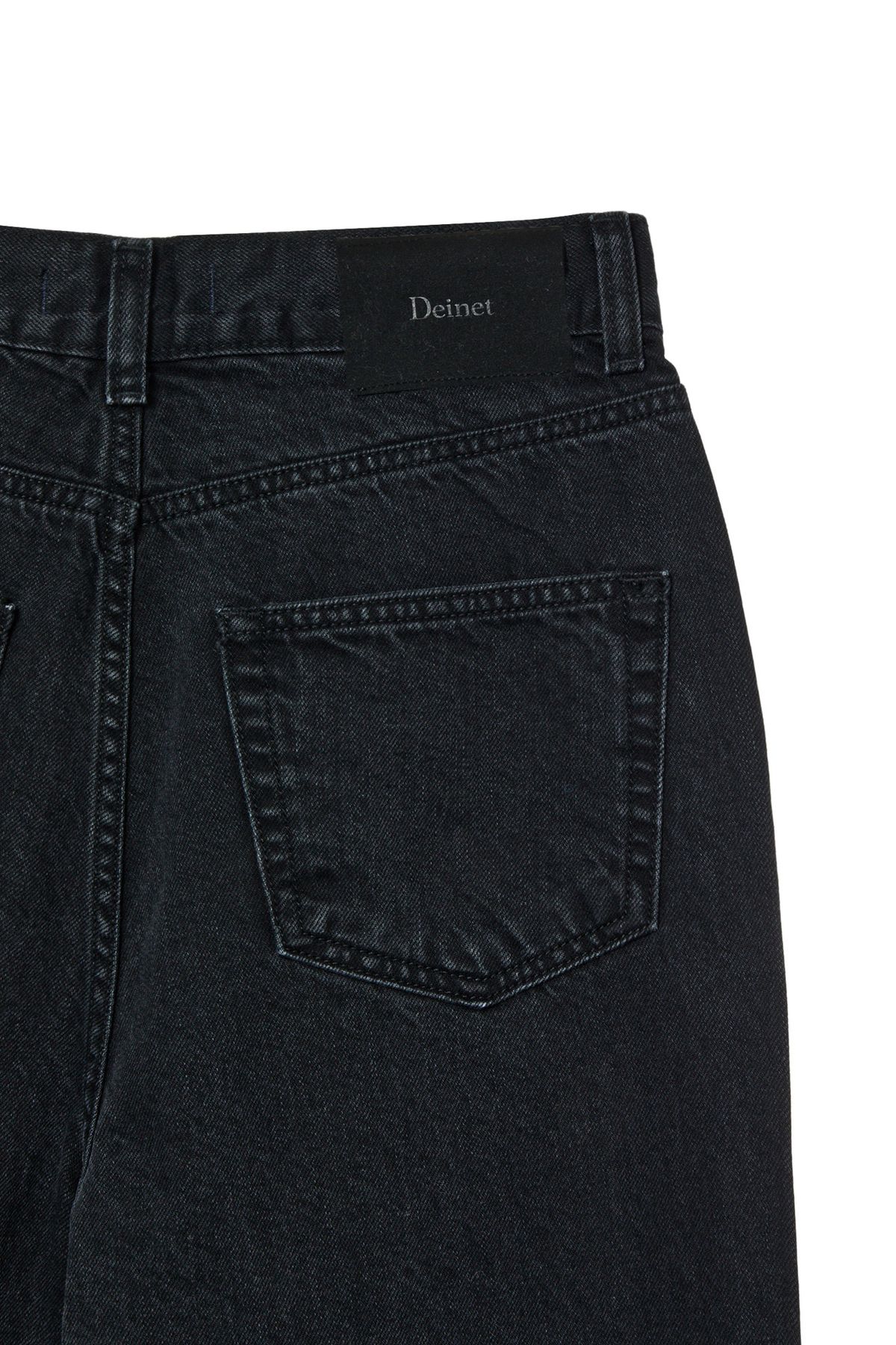 다이닛(DEINET) STRAIGHT DENIM PANTS IN BLACK