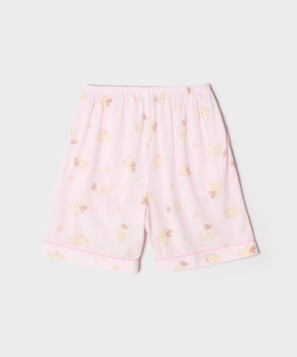 스파오(SPAO) [리락쿠마] 쿠마들의 느긋한 반팔 파자마(PINK)_SPPPG25U09