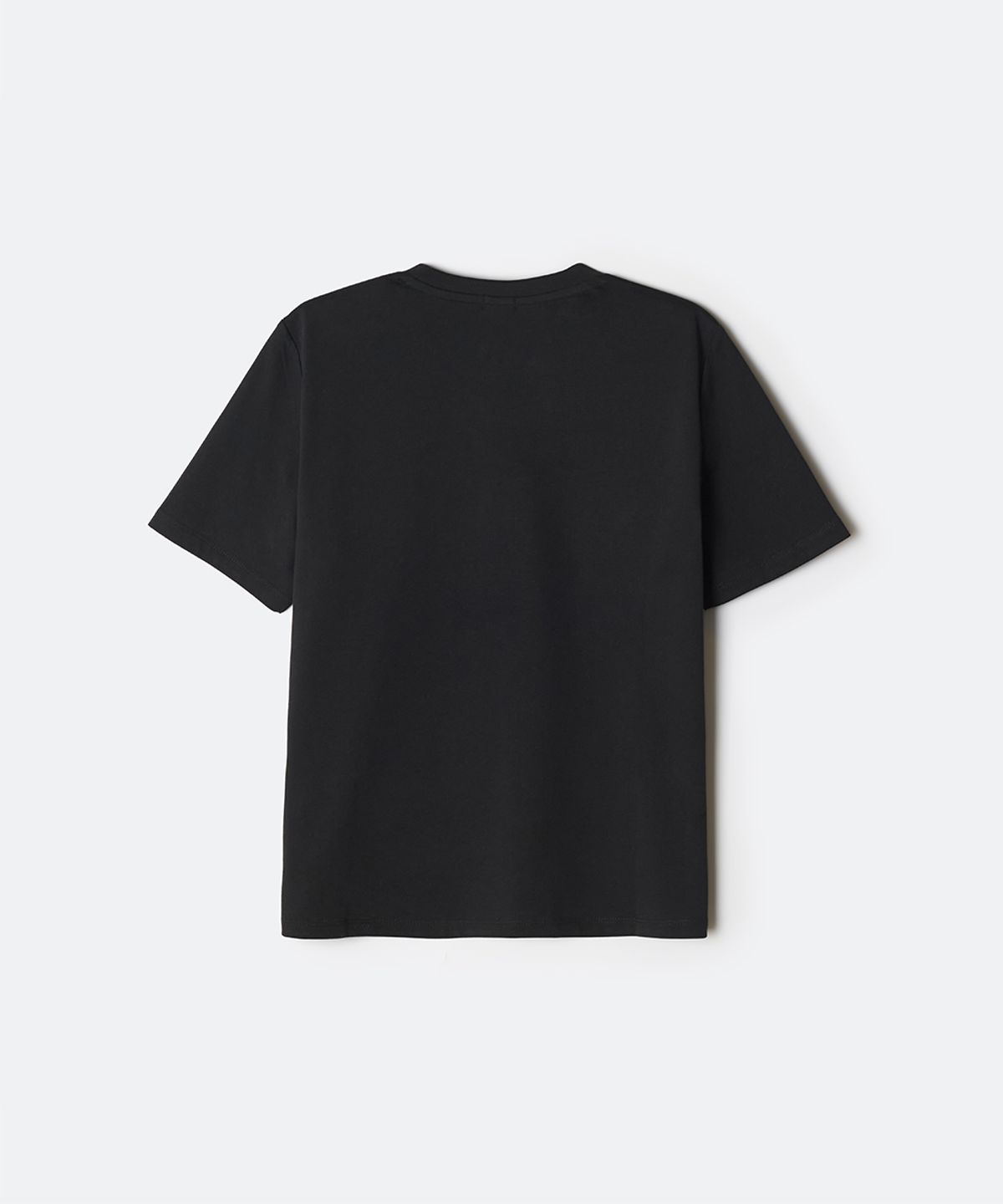 스파오(SPAO) [miigo] 세미 크롭 반팔 티셔츠(BLACK)_SPRLG25U21