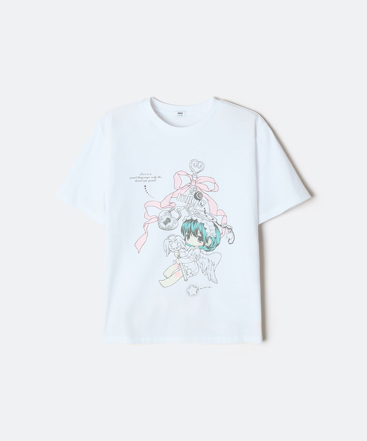 스파오(SPAO) [miigo] 세미 크롭 반팔 티셔츠(WHITE)_SPRLG25U21