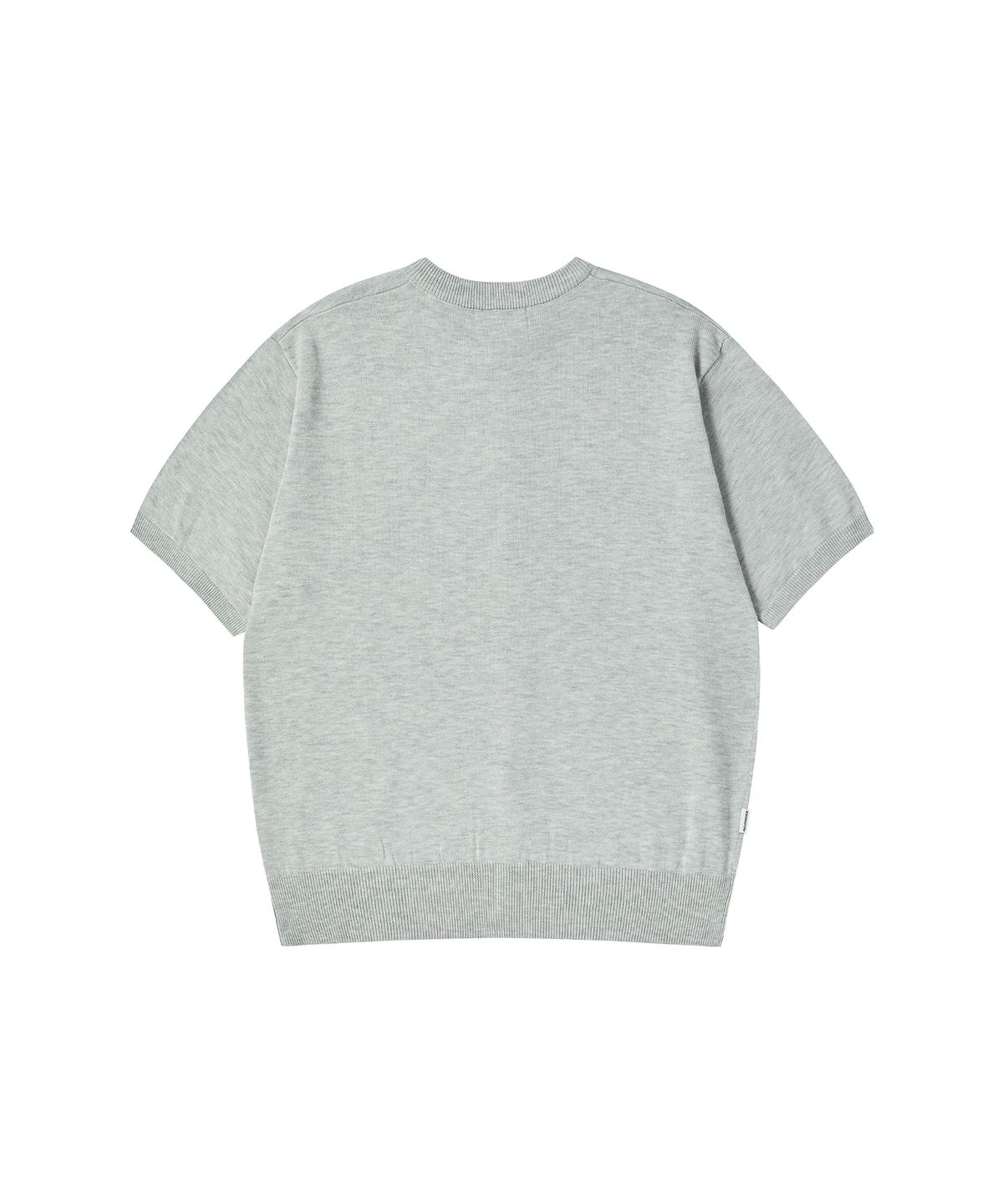 나우앤투모로우(NOWANDTOMORROW) ESSENTIAL HALF CARDIGAN [LIGHT GRAY]