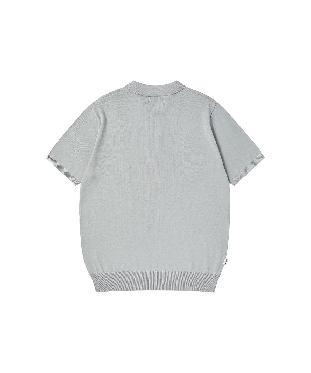 나우앤투모로우(NOWANDTOMORROW) KNIT POLO SHIRT [LIGHT GRAY]