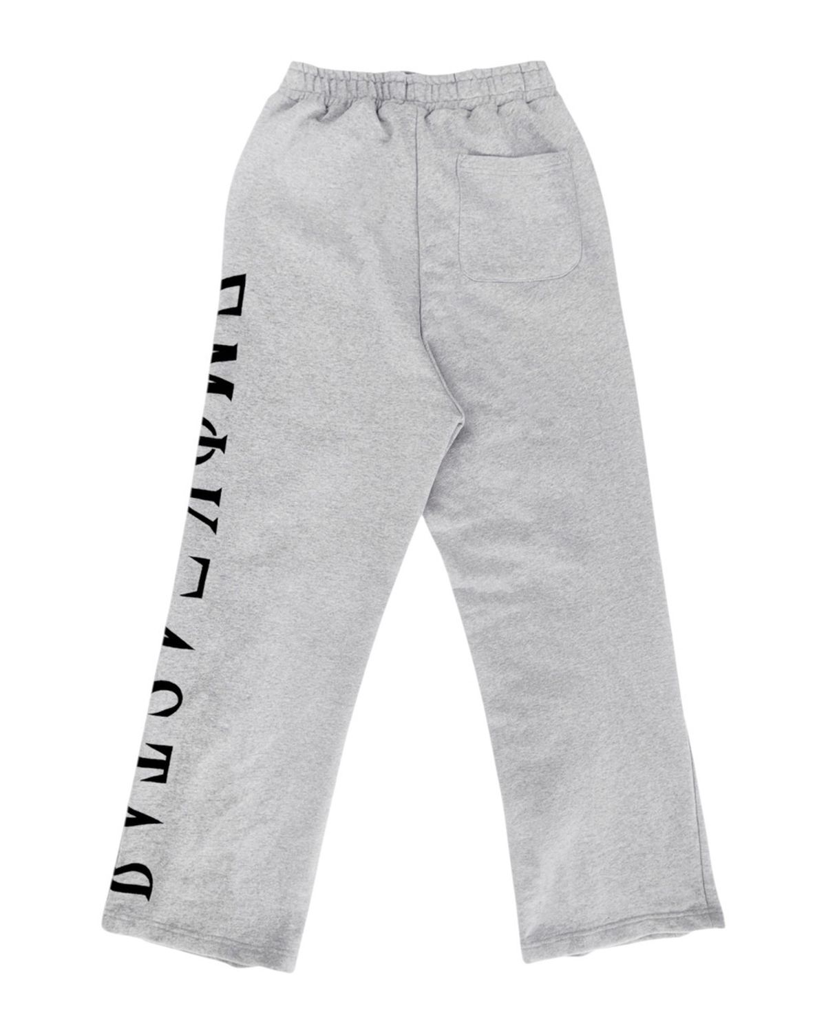 스모크어스타(SMOKEASTAR) Destroyed Vertical Logo Sweatpants (GREY)