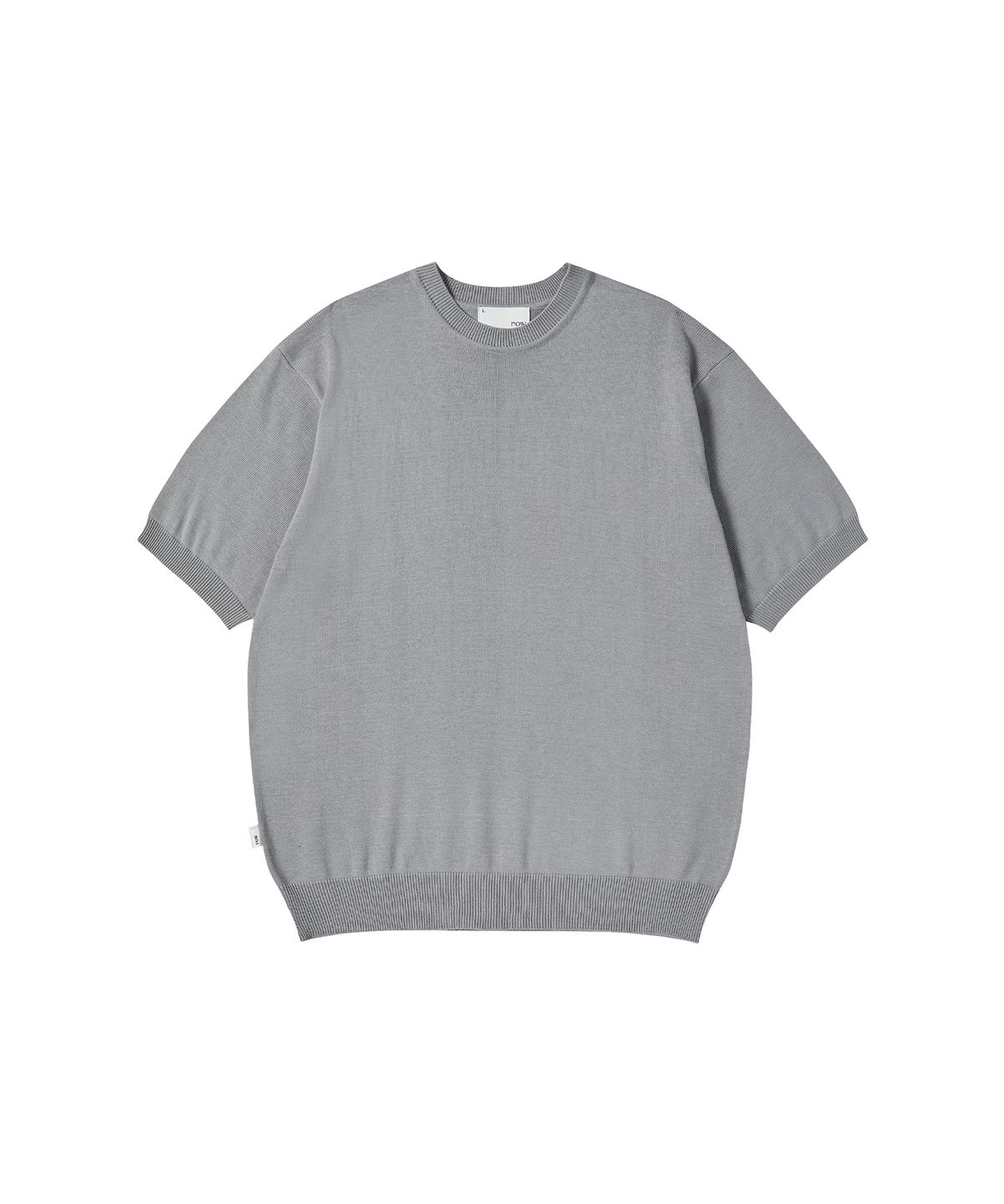 나우앤투모로우(NOWANDTOMORROW) ESSENTIAL HALF KNIT [GRAY]