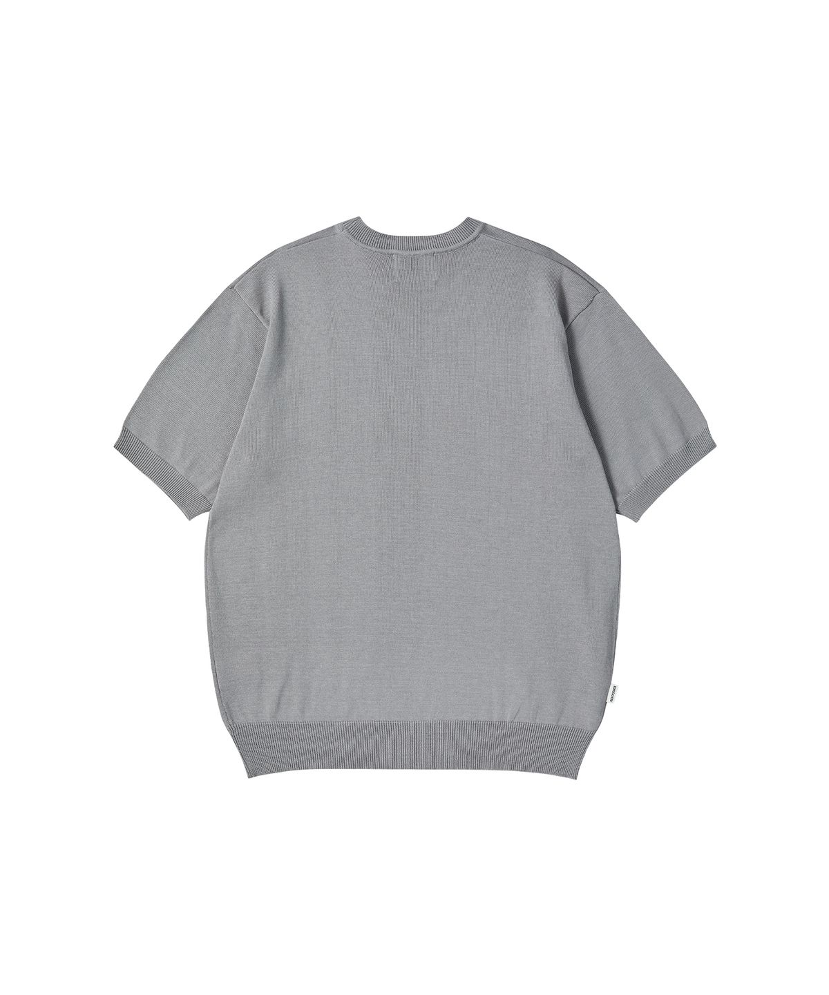 나우앤투모로우(NOWANDTOMORROW) ESSENTIAL HALF KNIT [GRAY]
