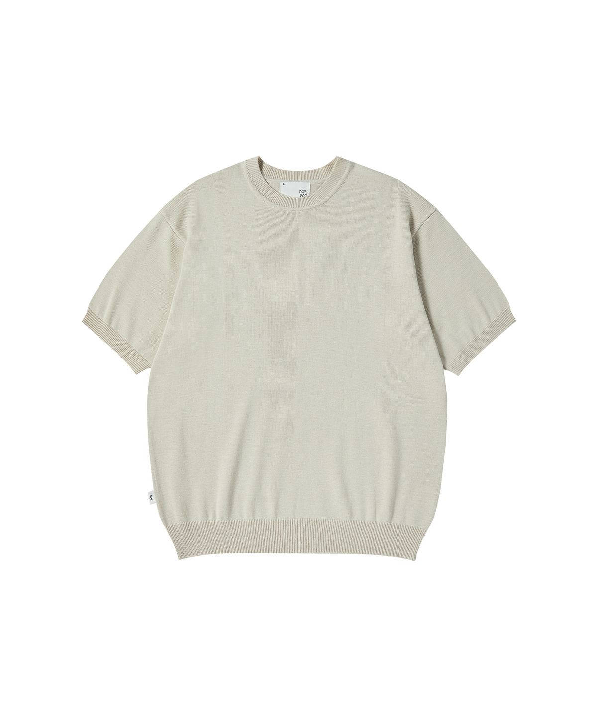 나우앤투모로우(NOWANDTOMORROW) ESSENTIAL HALF KNIT [IVORY]