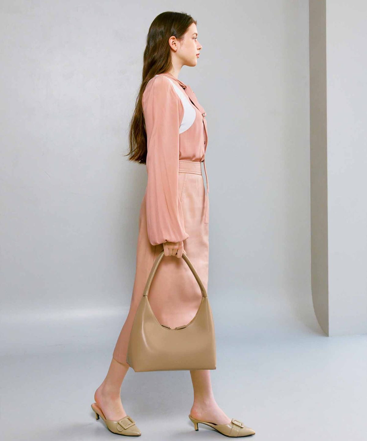 끌라베(CLAVE) 제이미 베이지  숄더백 (JAMIE Beige Shoulder Bag)
