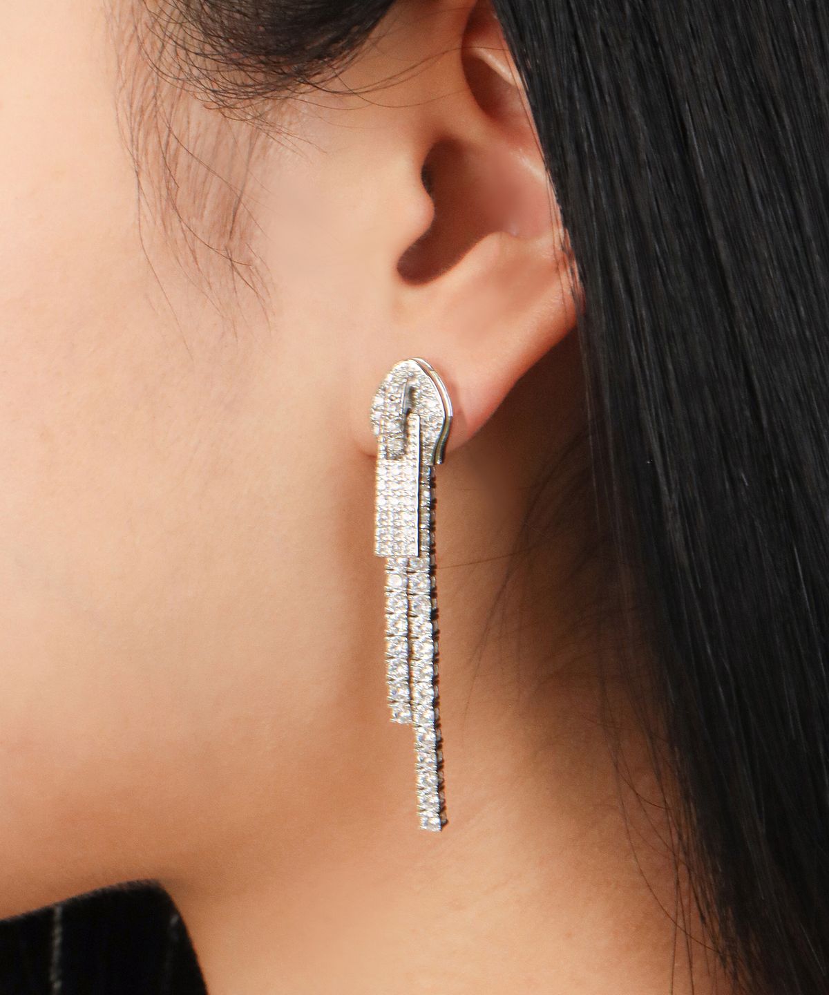 스몰굿띵(SMGT) ZIPPER SERIES 테니스 귀걸이 [LONG]