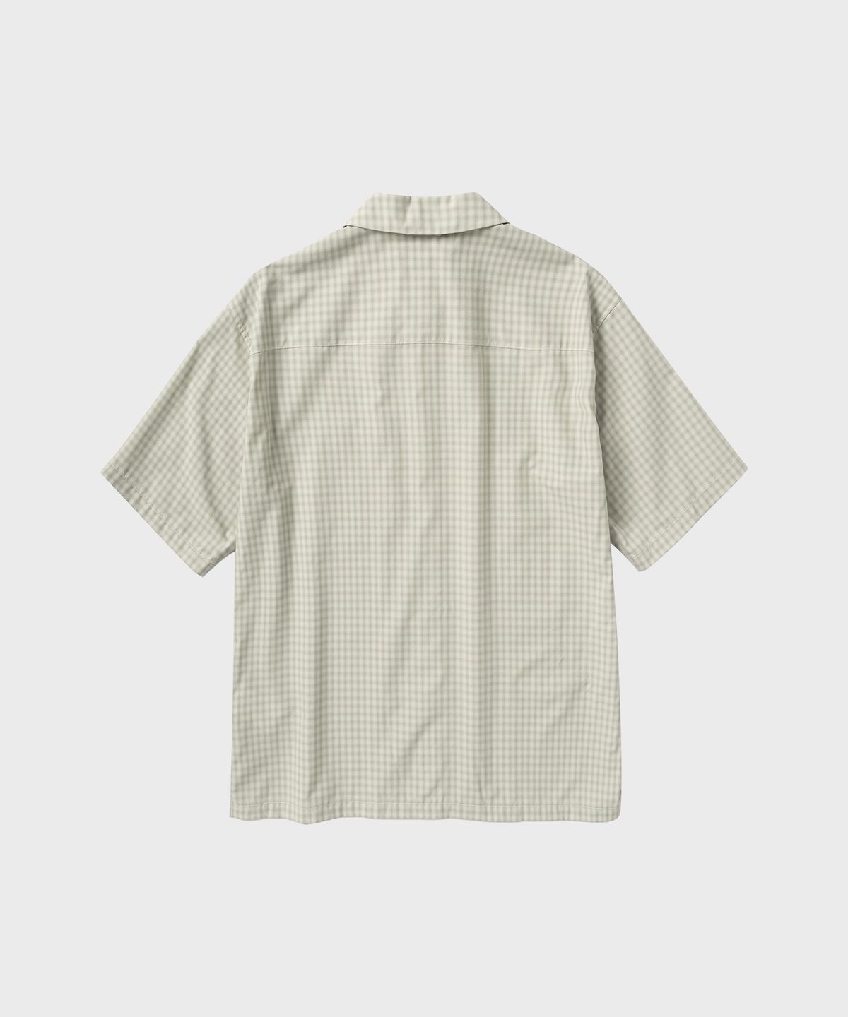 넌블랭크(NONBLANK) 미니 옴브레 깅엄 체크 셔츠_GREEN