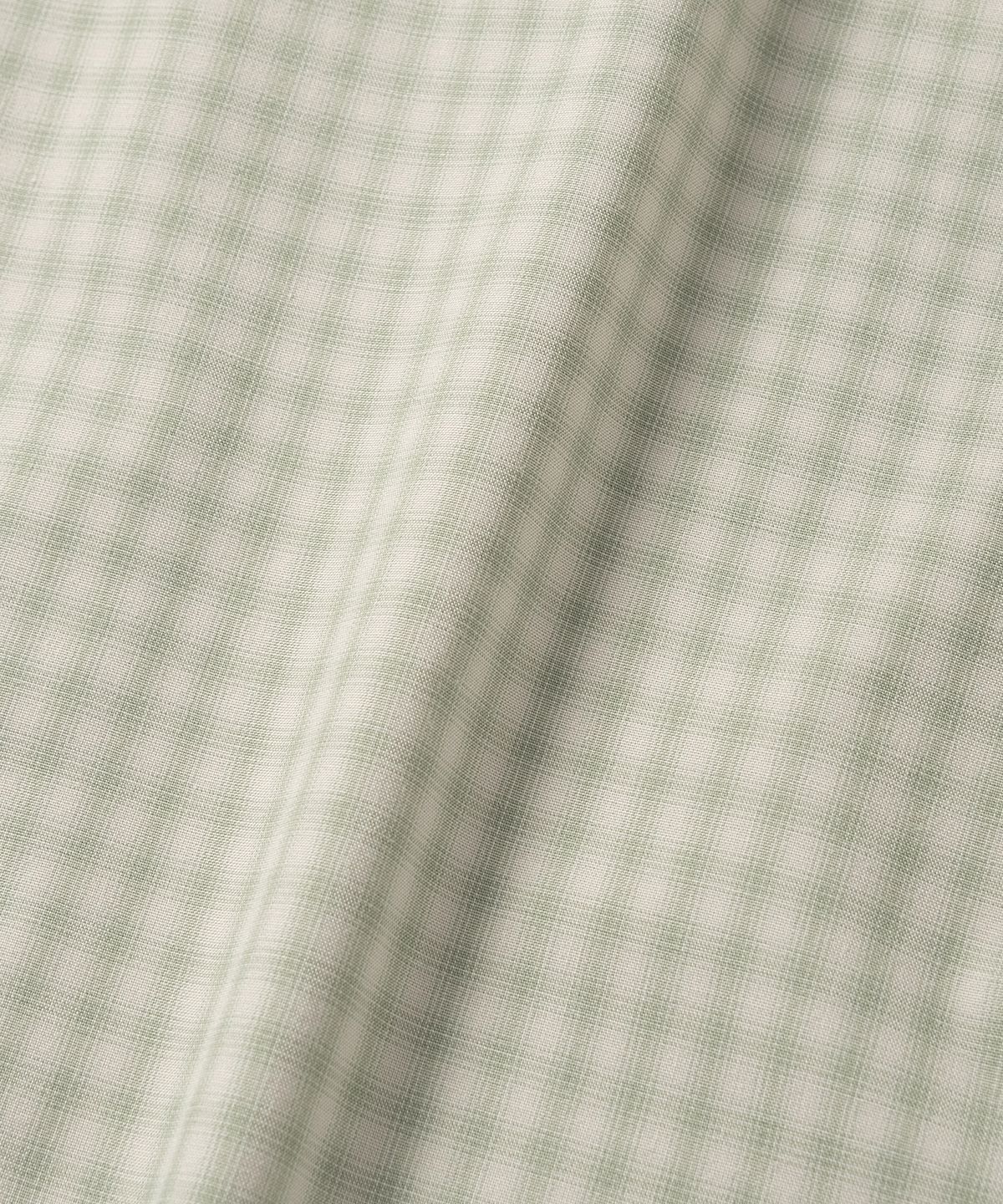 넌블랭크(NONBLANK) 미니 옴브레 깅엄 체크 셔츠_GREEN