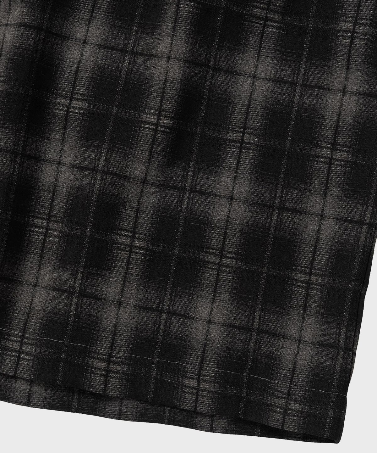 넌블랭크(NONBLANK) 플란넬 옴브레 체크 HS 셔츠_DARK GREY