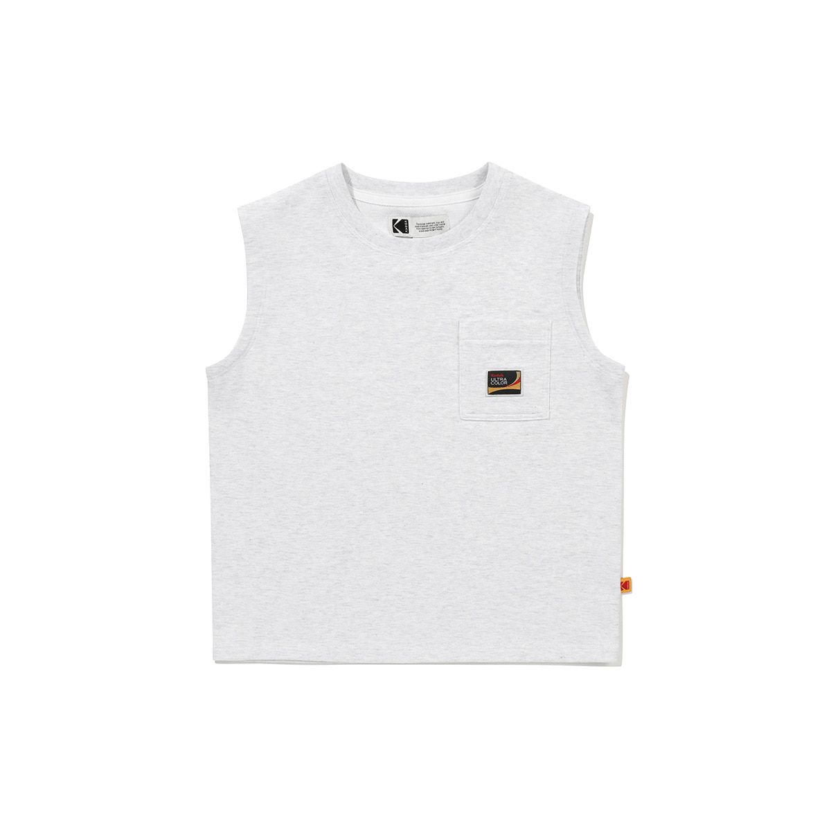 코닥 키즈(KODAK KIDS) 프레쉬 아스킨 나시 티셔츠 키즈 WHITE MELANGE