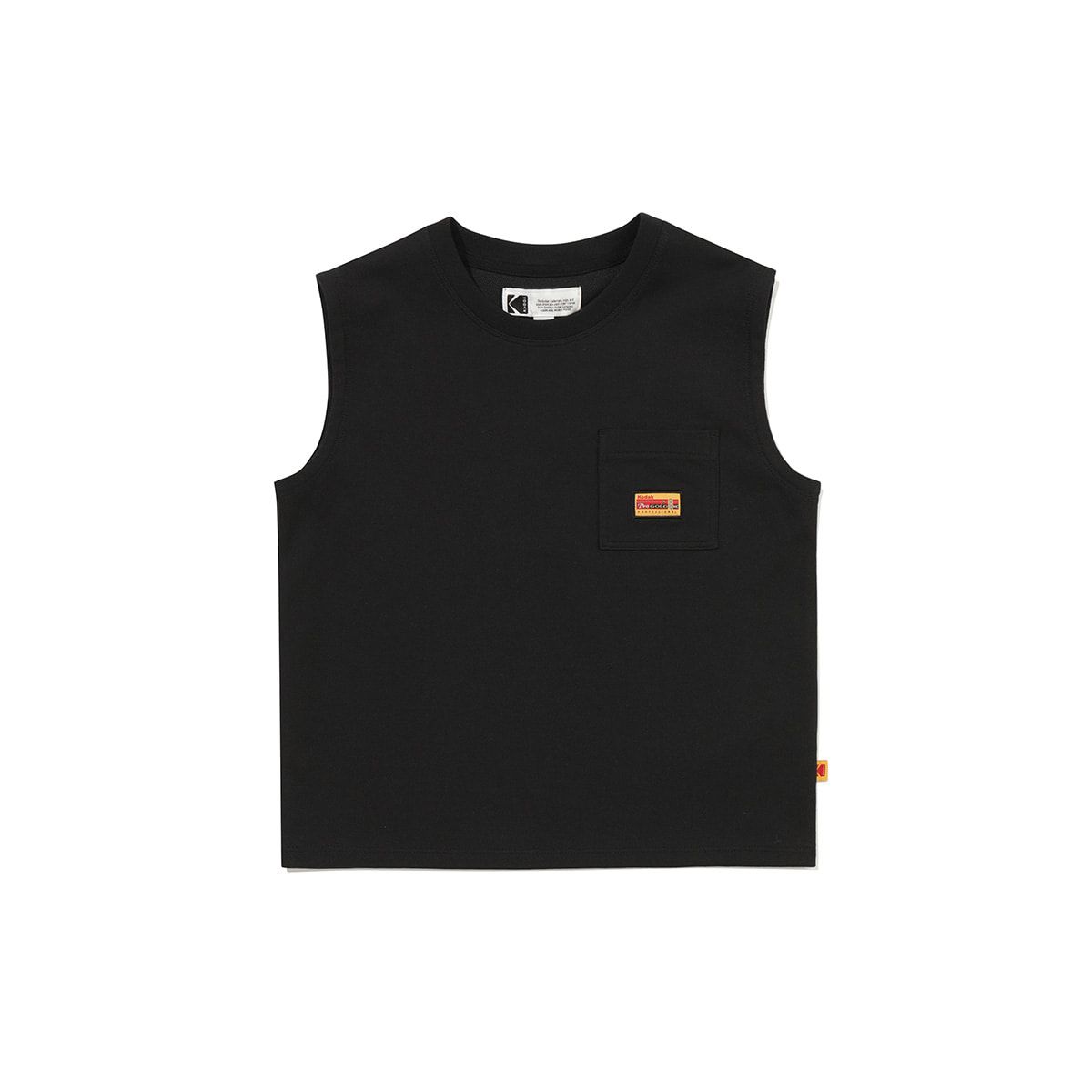 코닥 키즈(KODAK KIDS) 프레쉬 아스킨 나시 티셔츠 키즈 BLACK