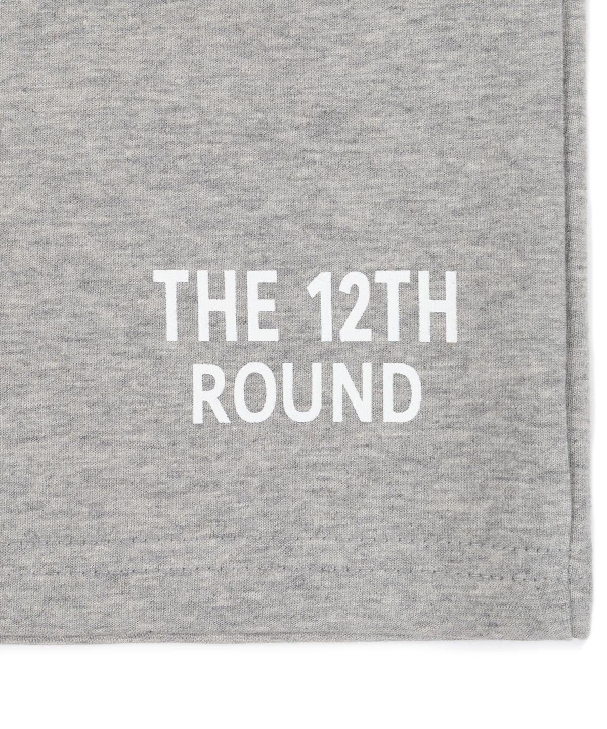 더트웰브라운드(THE 12TH ROUND) THE 12TH ROUND LOGO BERMUDA SWEAT SHORTS GRAY