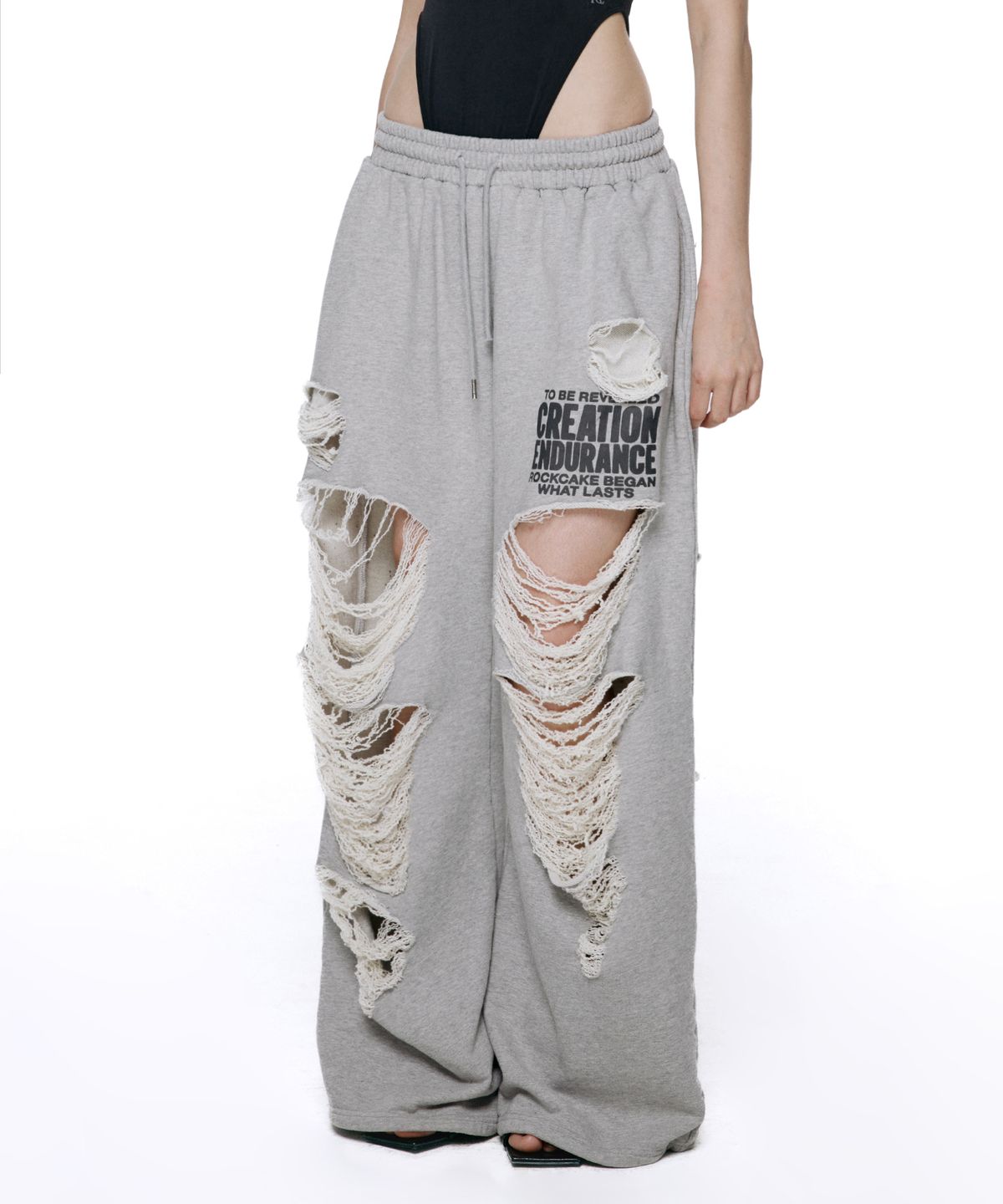 락케이크(ROCKCAKE) Creation Damage Jogger - Gray