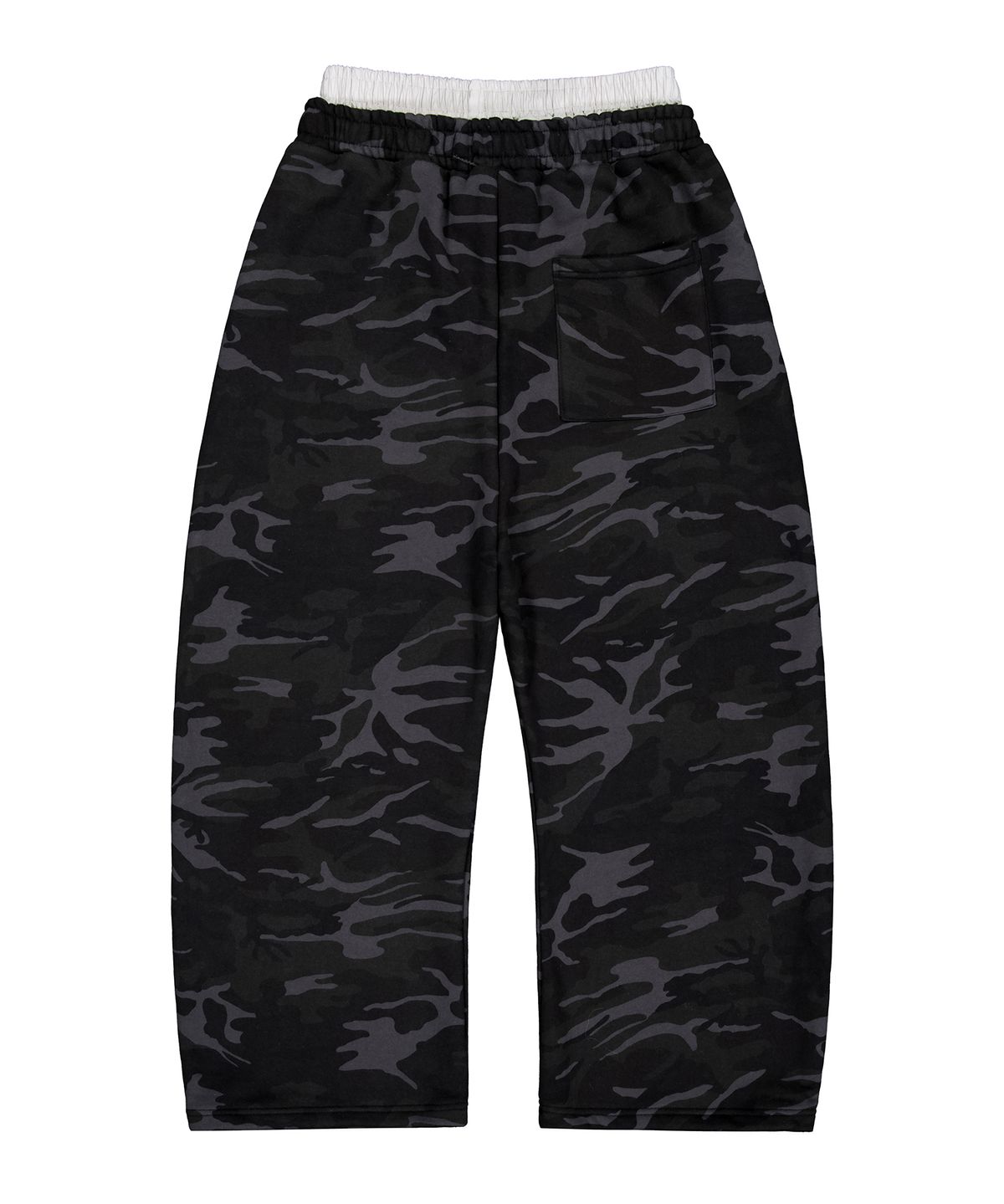 락케이크(ROCKCAKE) Camo Boxer Layered 2way Jogger - Black