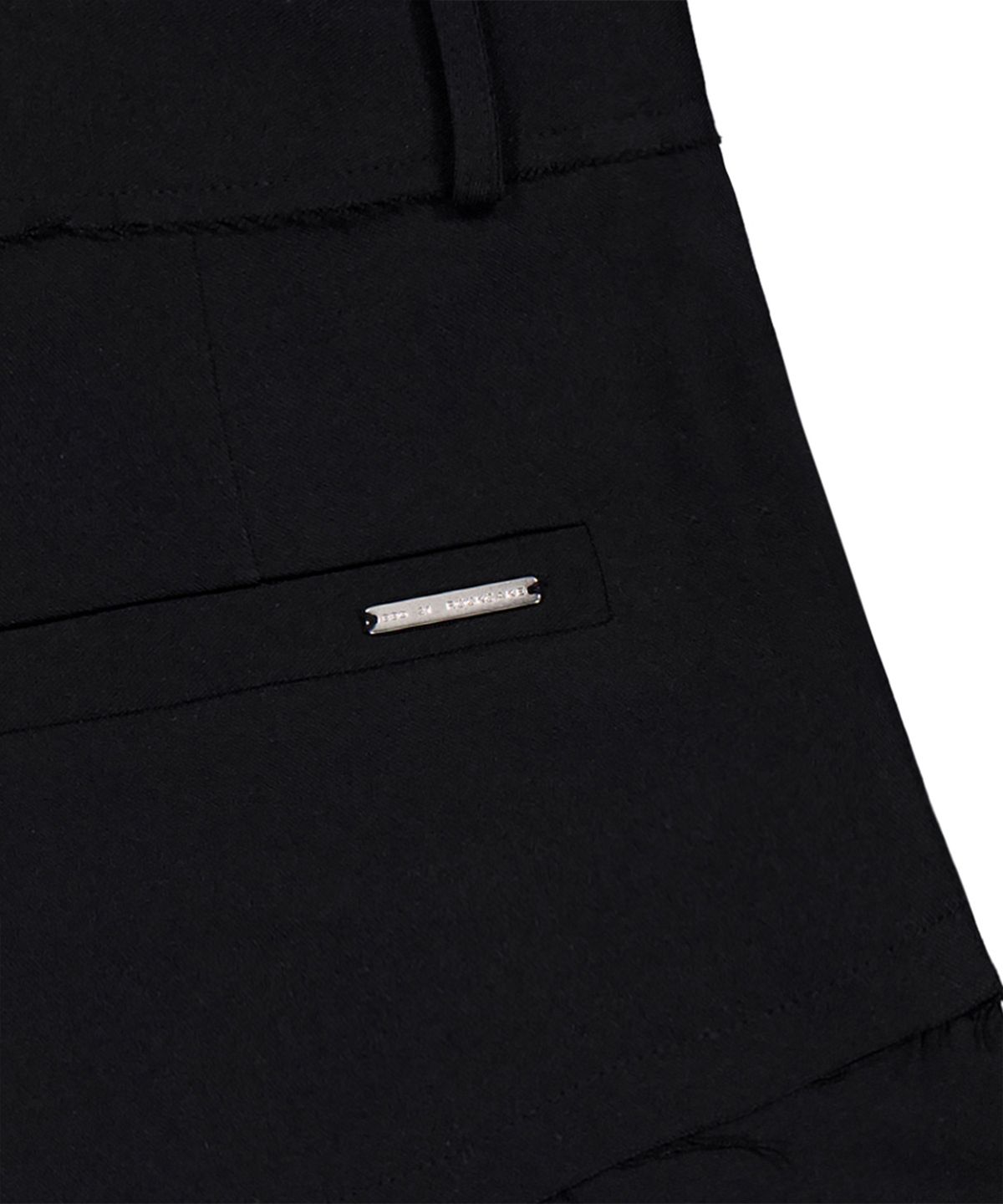 락케이크(ROCKCAKE) Layer Cut Shorts - Black