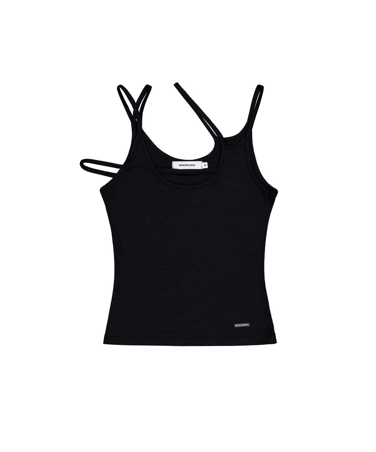 락케이크(ROCKCAKE) Layer Strap Tank Top - Black
