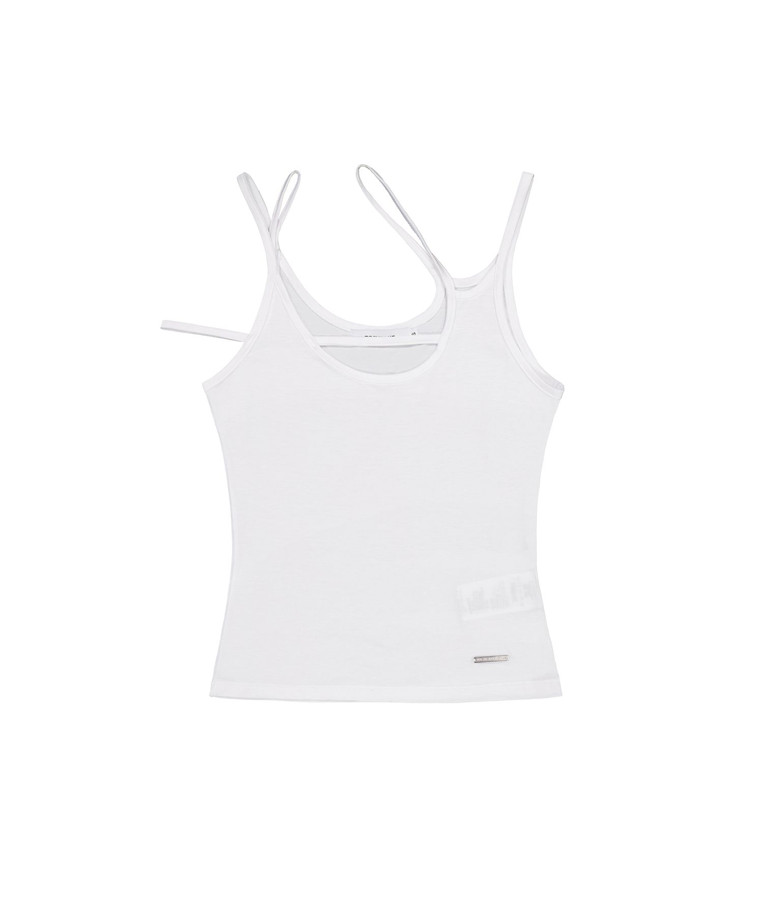 MUSINSA | ROCKCAKE Layer Strap Tank Top - White
