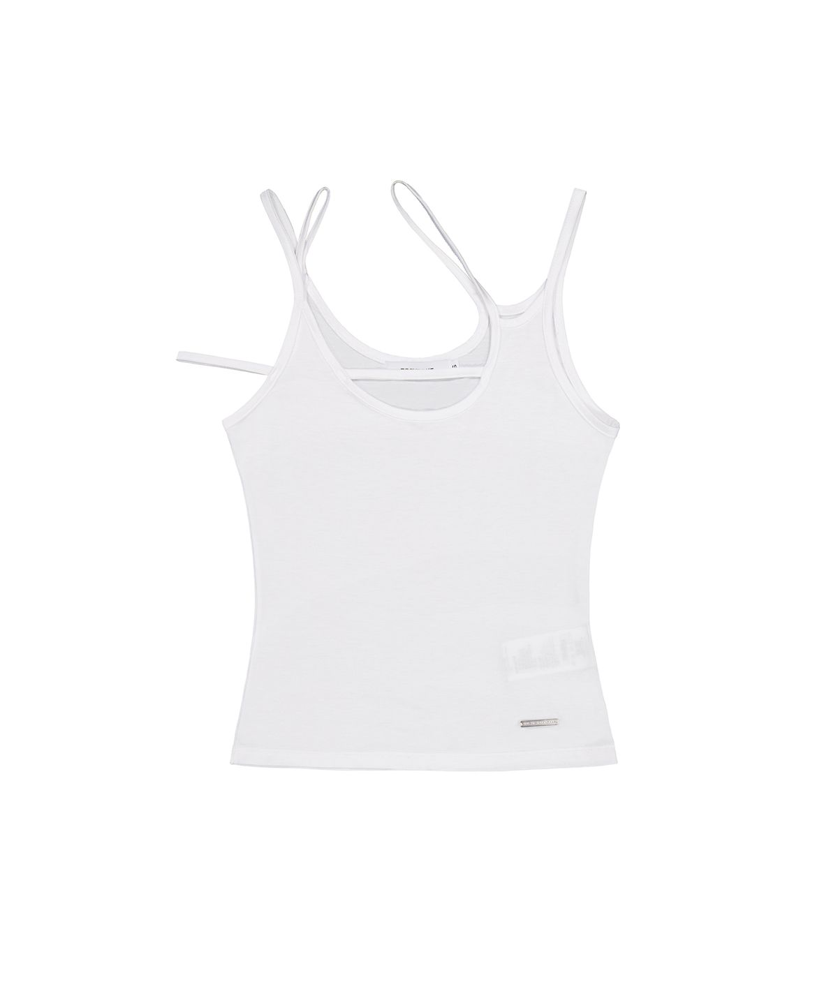 락케이크(ROCKCAKE) Layer Strap Tank Top - White