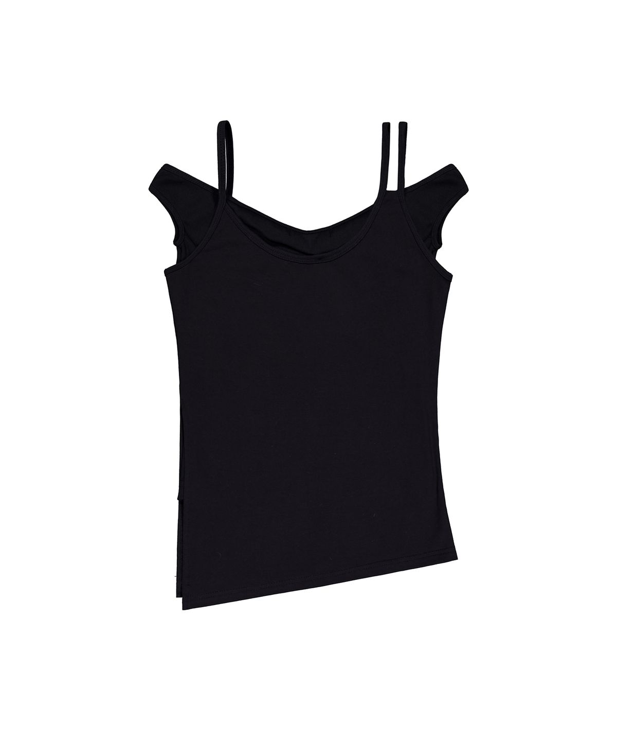락케이크(ROCKCAKE) Off Shoulder Strap Top - Black