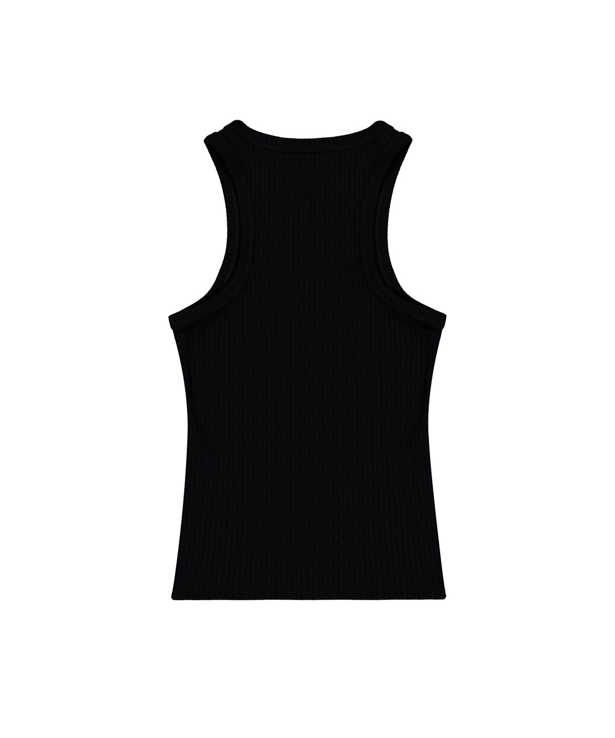 락케이크(ROCKCAKE) Side Button Sleeveless - Black