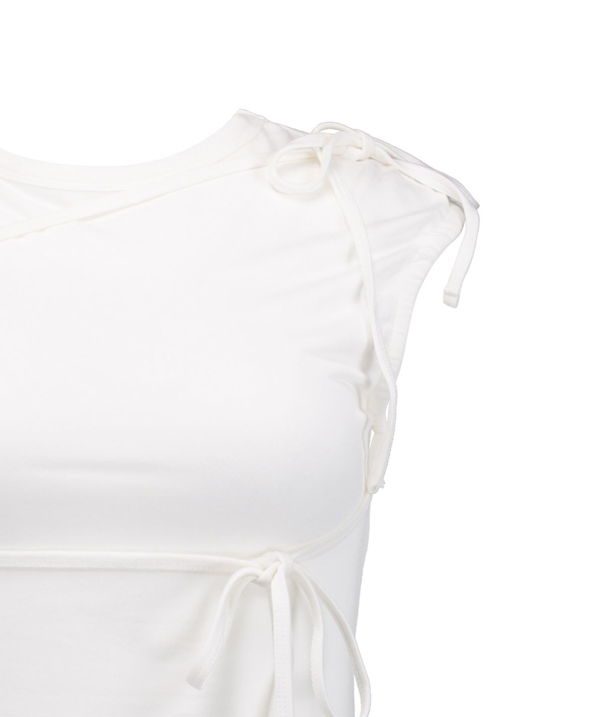 락케이크(ROCKCAKE) Side String Sleeveless - White